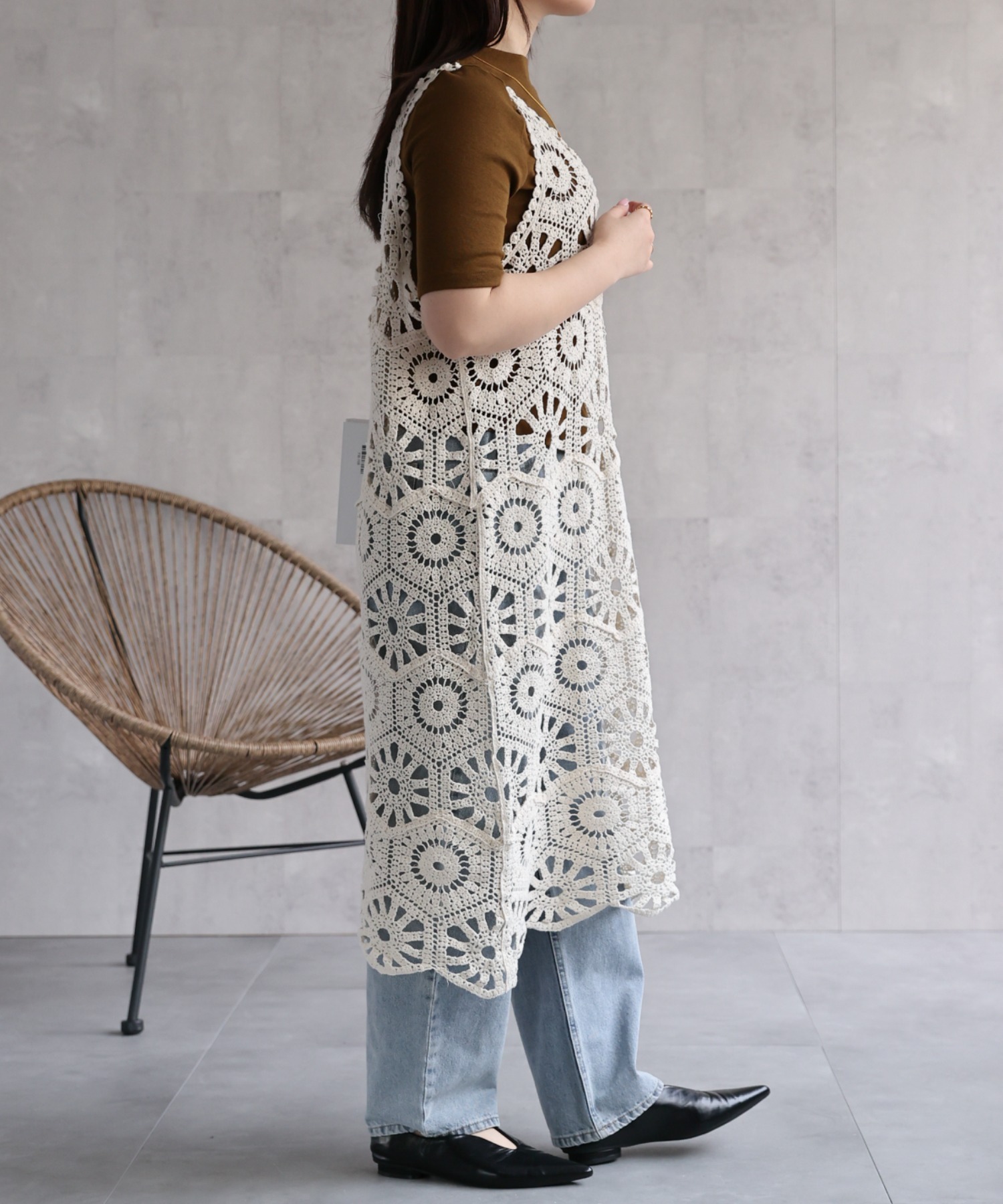 model：158cm 着用サイズ：FREE