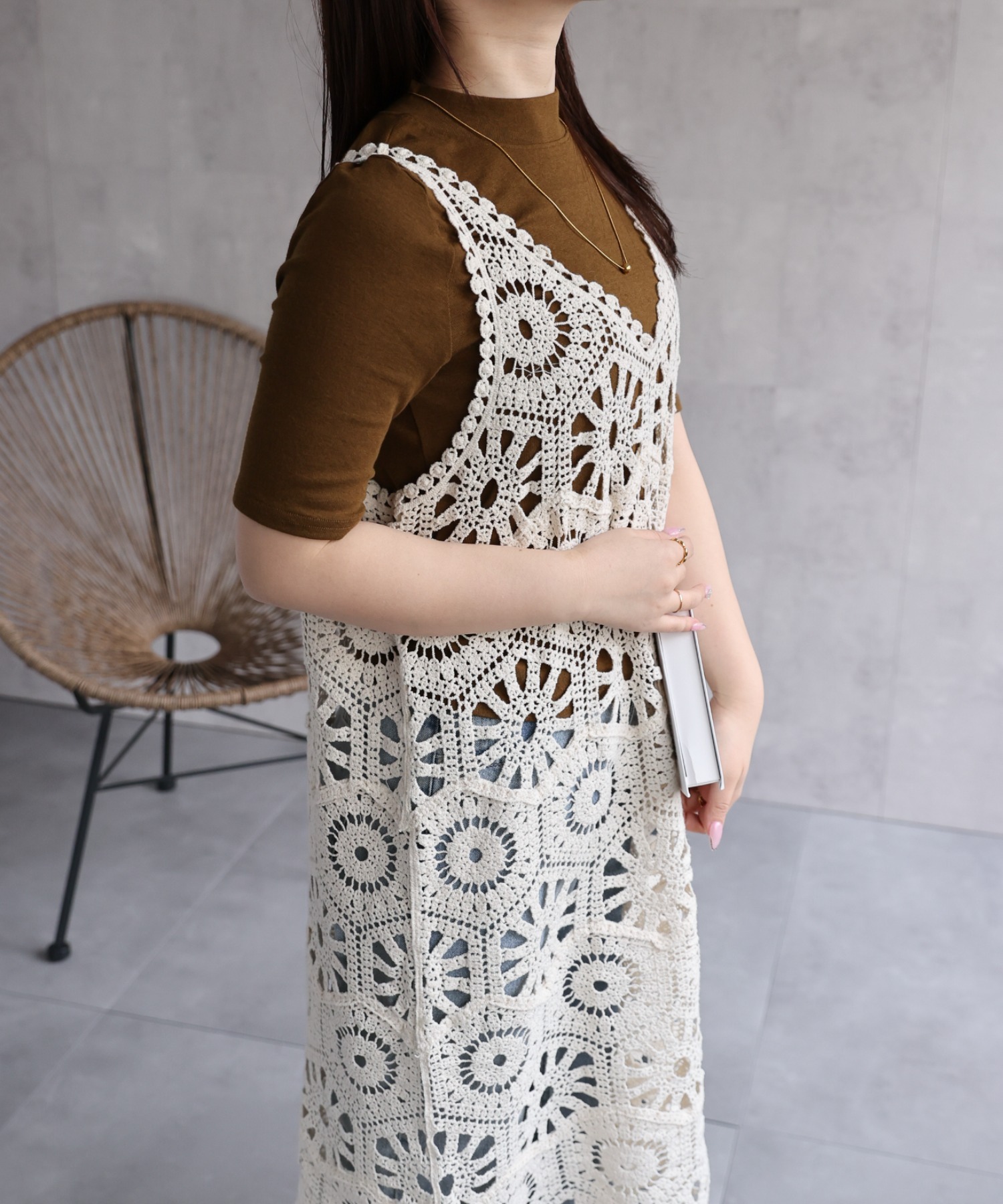 model：158cm 着用サイズ：FREE