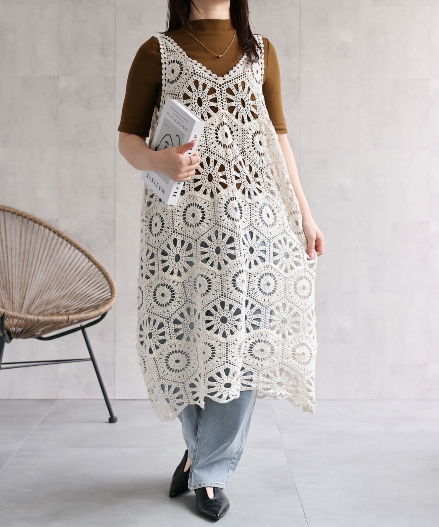 model：158cm 着用サイズ：FREE