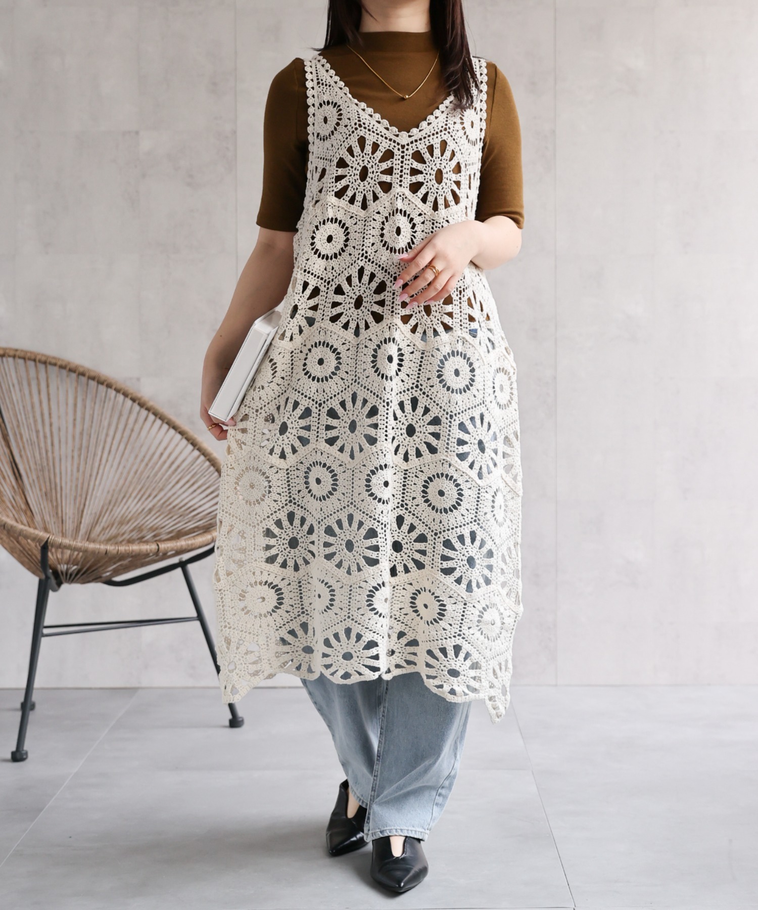 model：158cm 着用サイズ：FREE