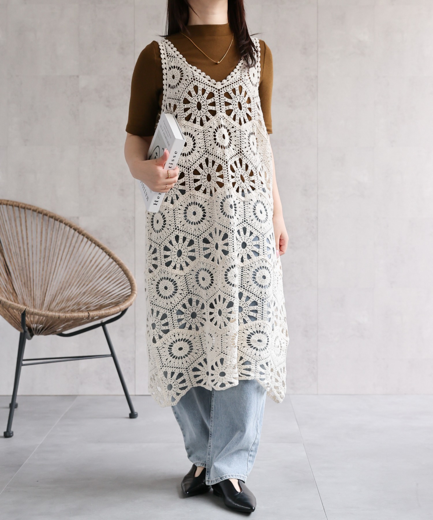 model：158cm 着用サイズ：FREE