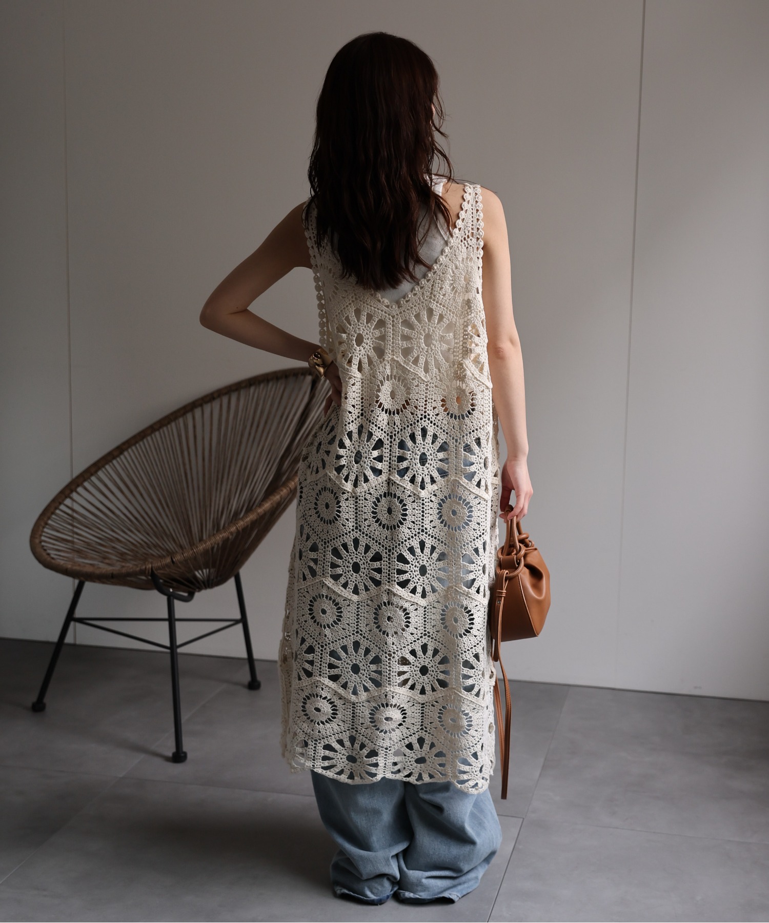 model：156cm 着用サイズ：FREE