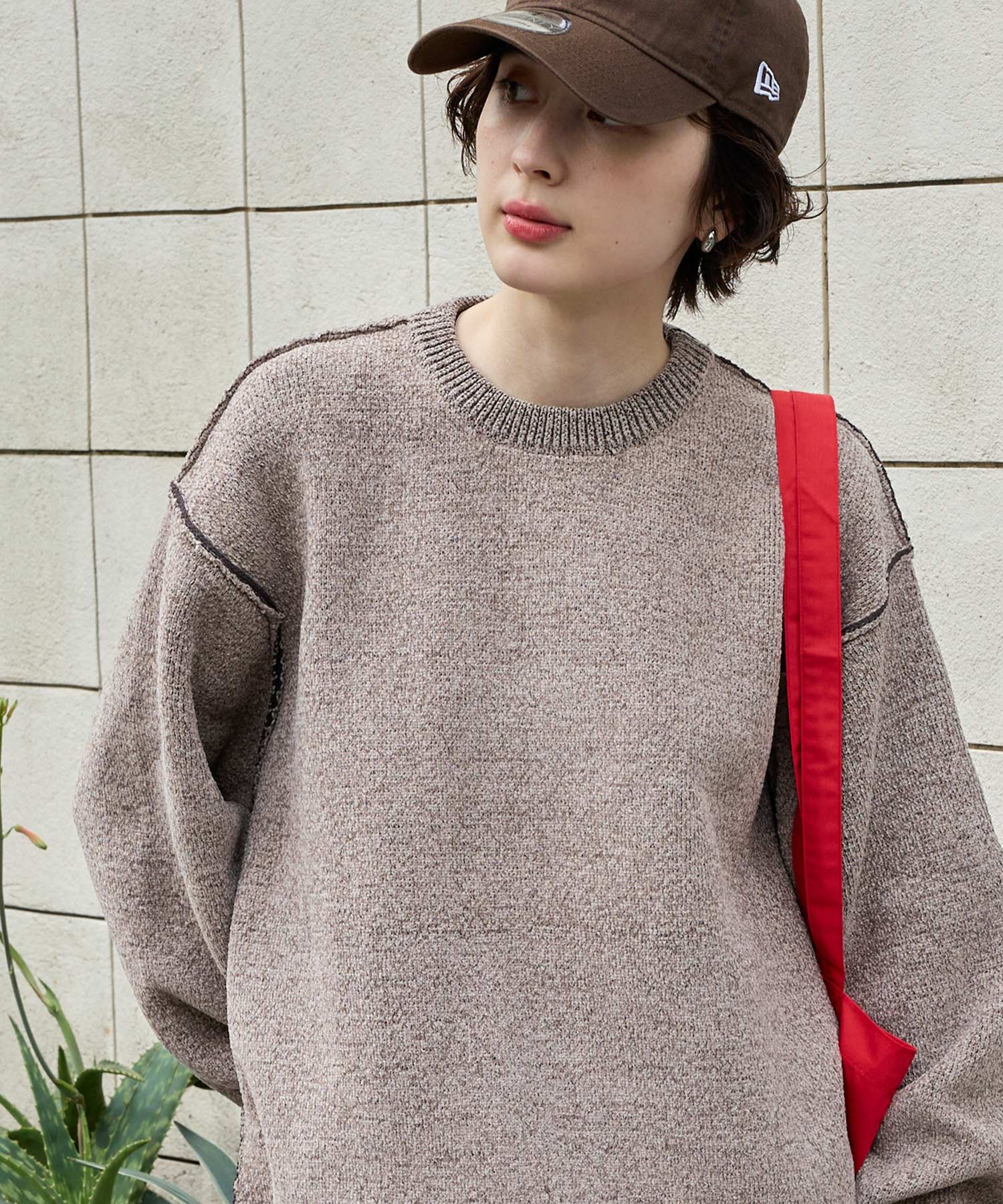 momo ニット3枚セット マシンウォッシャブル/アンチピリング＞アウト