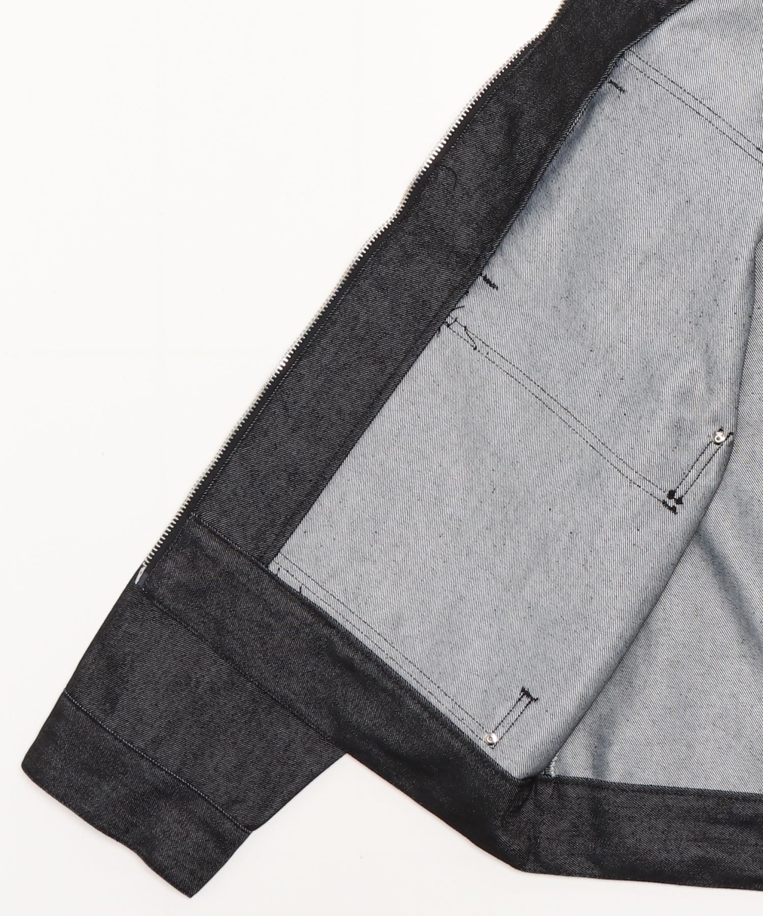 OY/オーワイ』PANEL ZIPPER DENIM TRUCKER JACKET/パネル