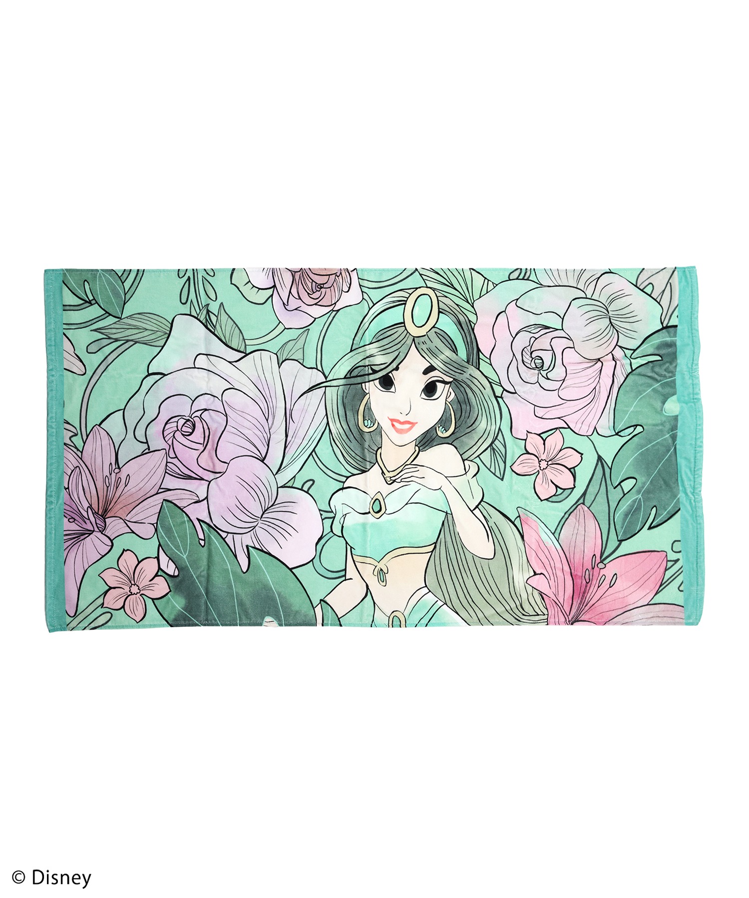 【Disney/ディズニー/プリンセス】watercolorアートビーチタオル