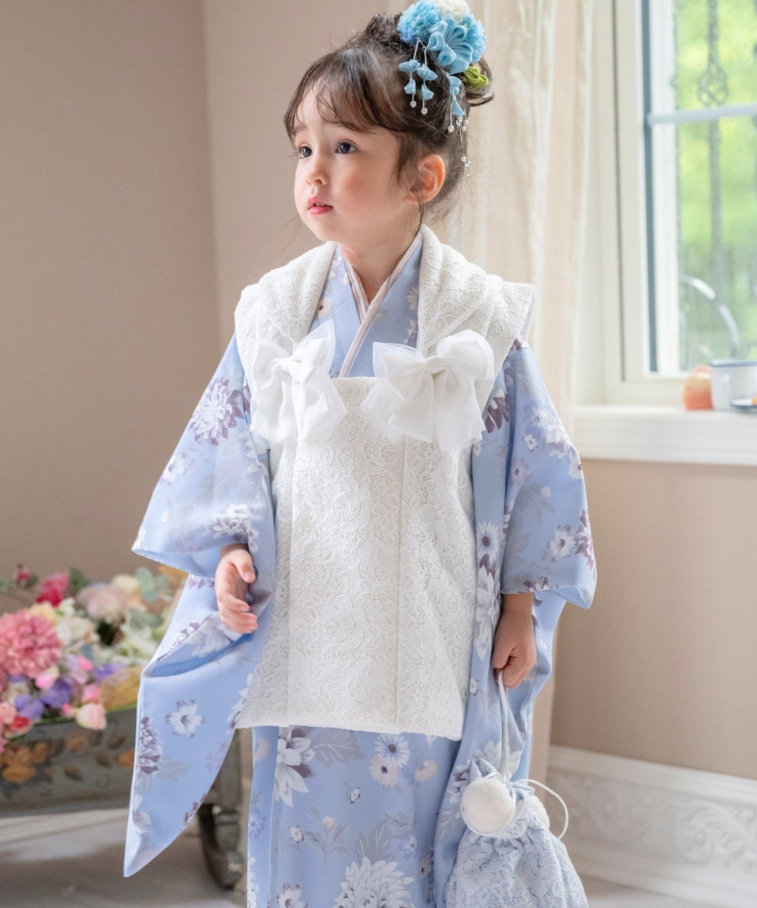 七五三3点セット 被布・着物・肌襦袢