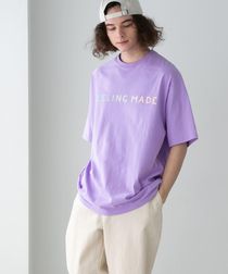 FEELING MADE ブラッシュドコットン グラデーション ロゴ Tシャツ