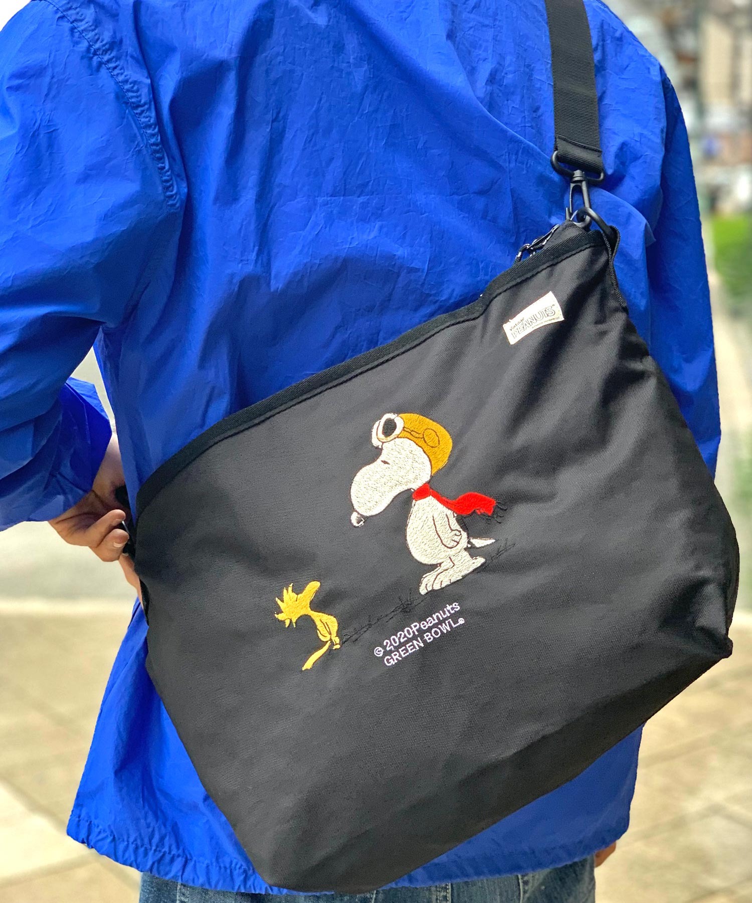 Snp Embroidery Shoulder Bag Flying Ace スヌーピー ショルダーバッグ Snp Embroidery Shoulder Bag Flying Ace スヌーピー ショルダーバッグ