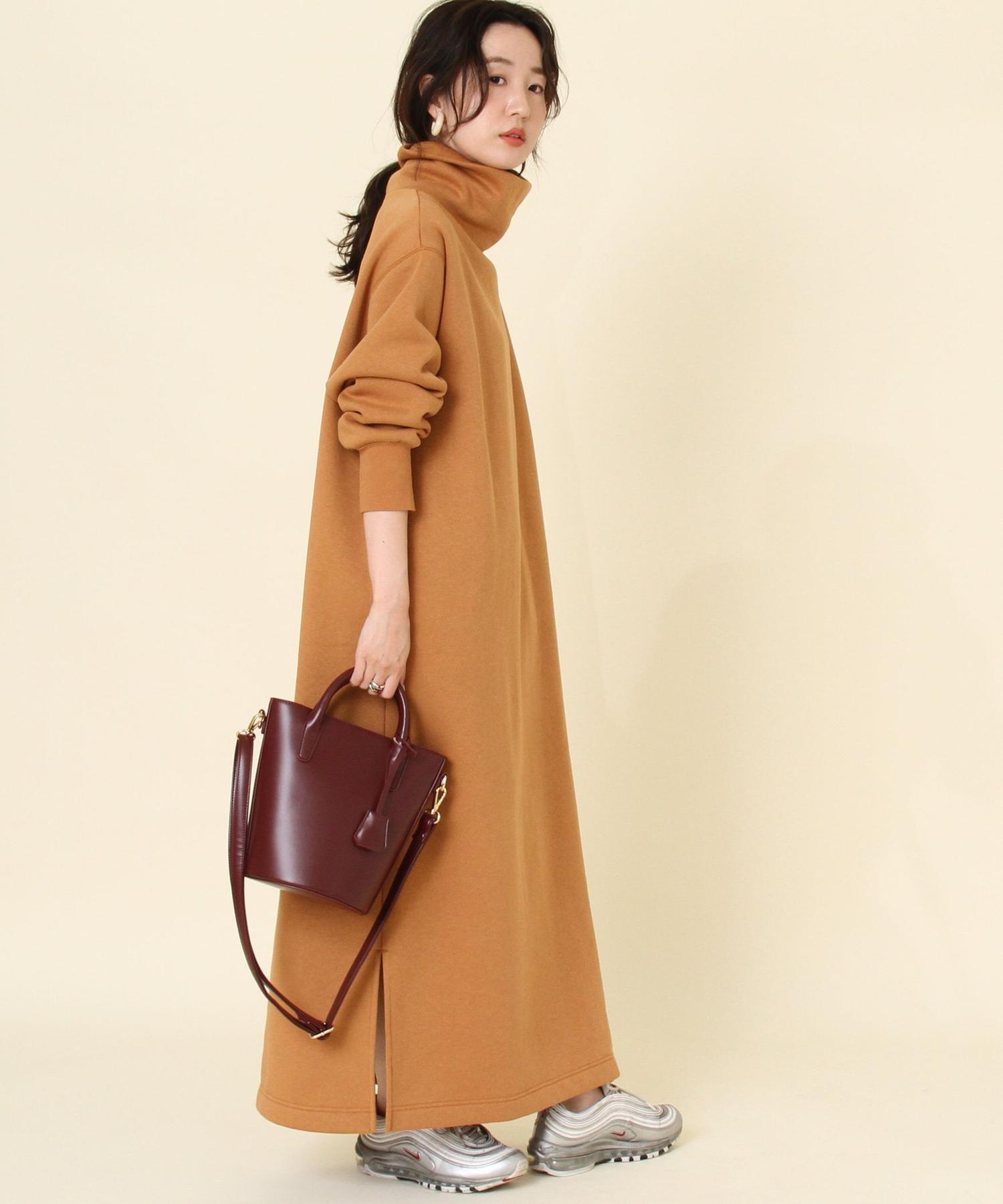 Web限定カラー サイズ Cvc裏起毛サイドスリットタートルマキシワンピース レディース Women Coen コーエン 公式ファッション通販
