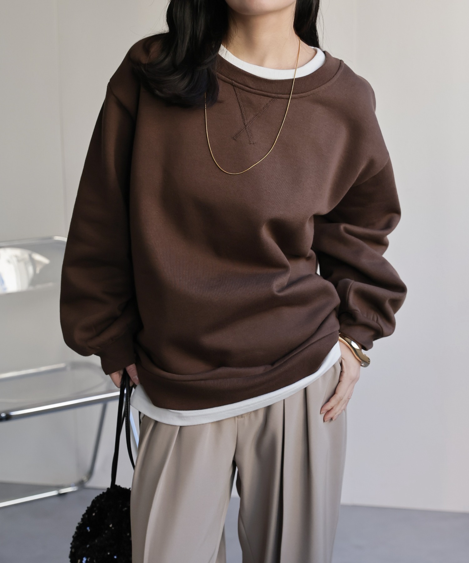 model：156cm 着用サイズ：FREE