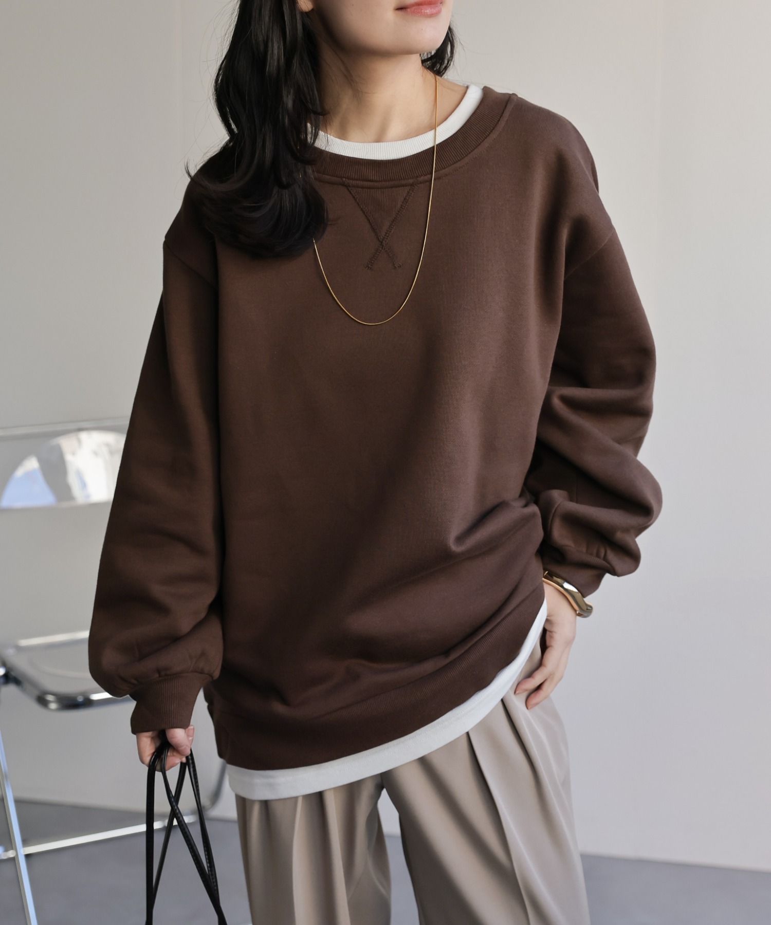model：156cm 着用サイズ：FREE