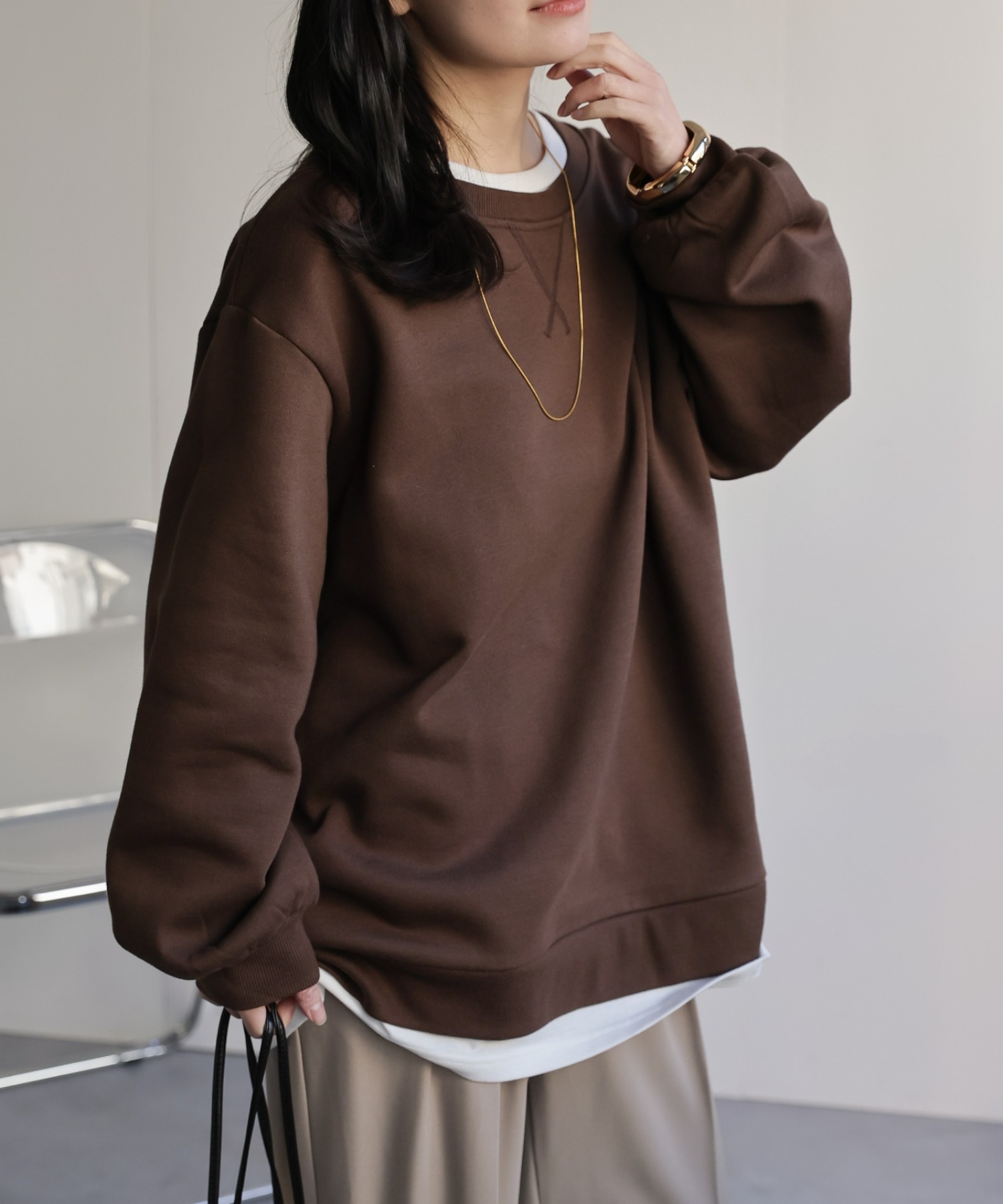 model：156cm 着用サイズ：FREE