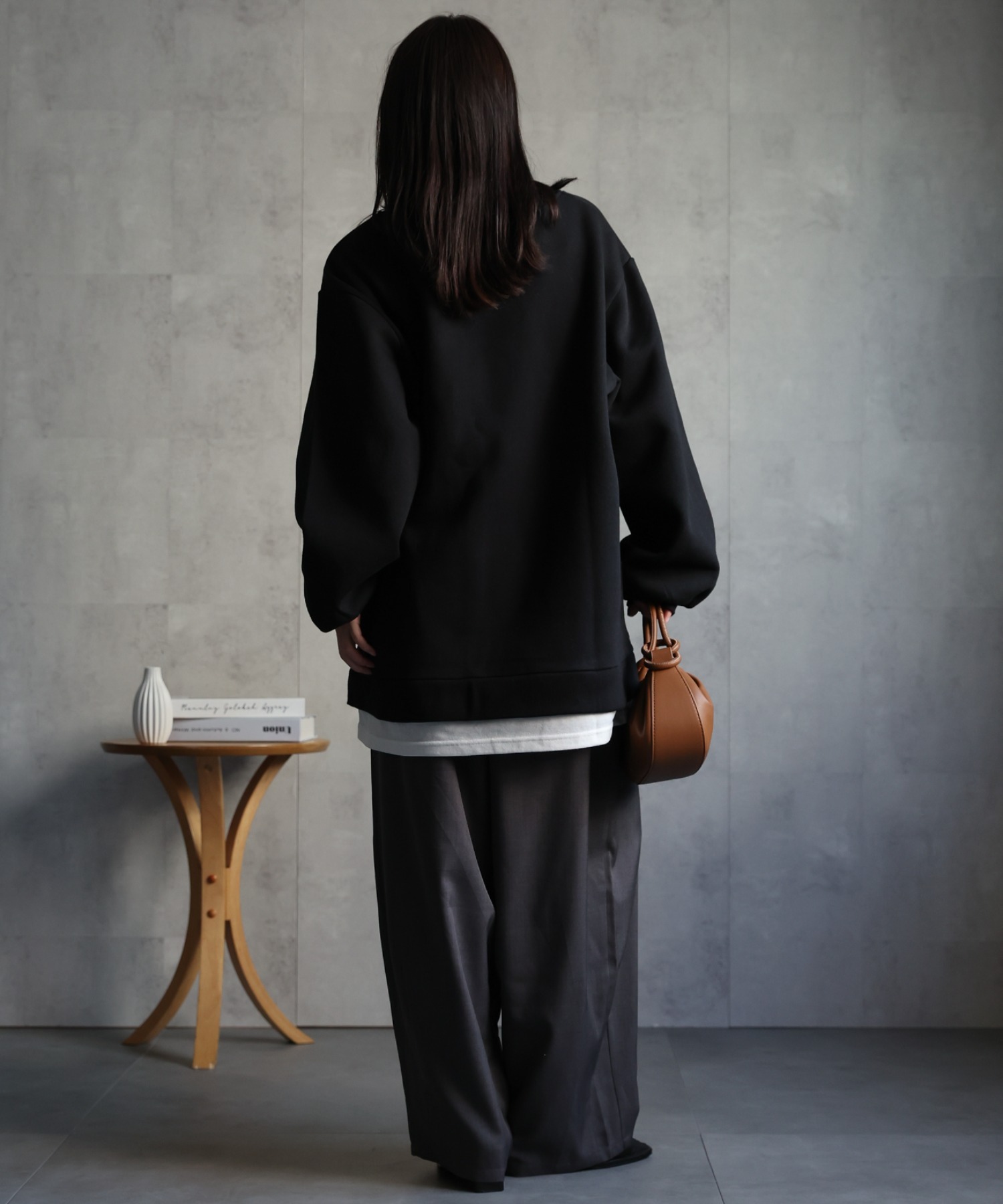 model：156cm 着用サイズ：FREE