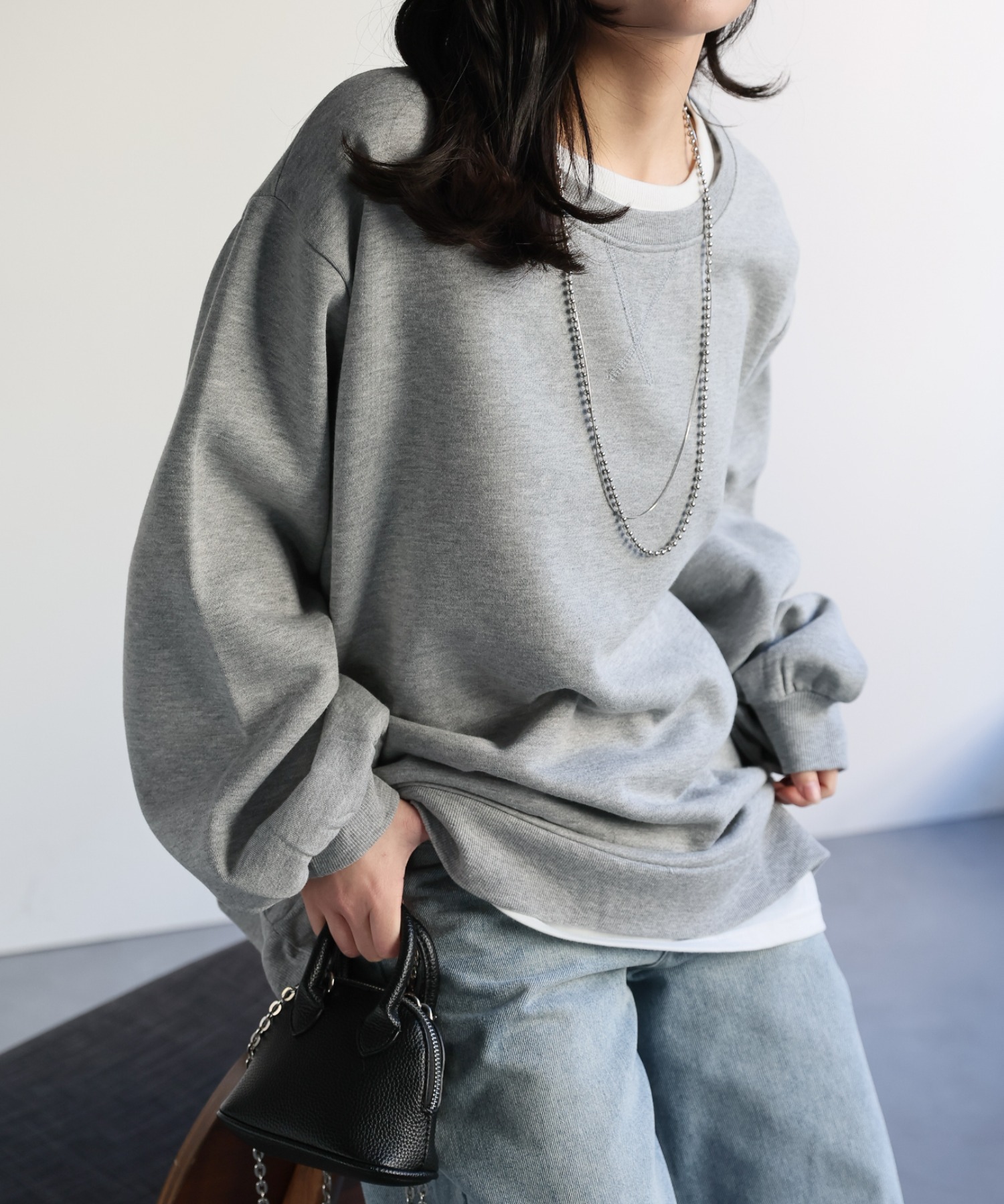 model：156cm 着用サイズ：FREE