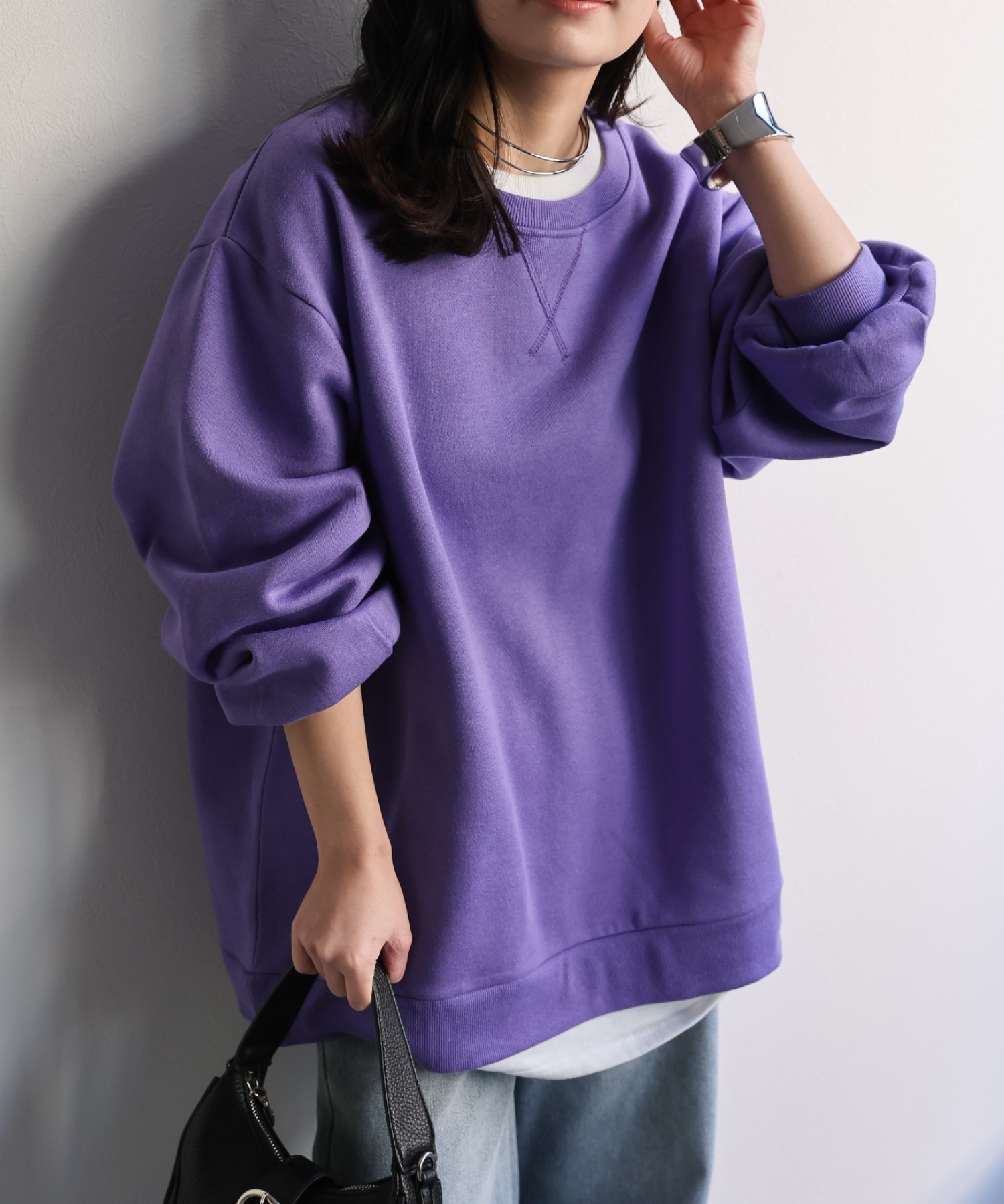 model：156cm 着用サイズ：FREE