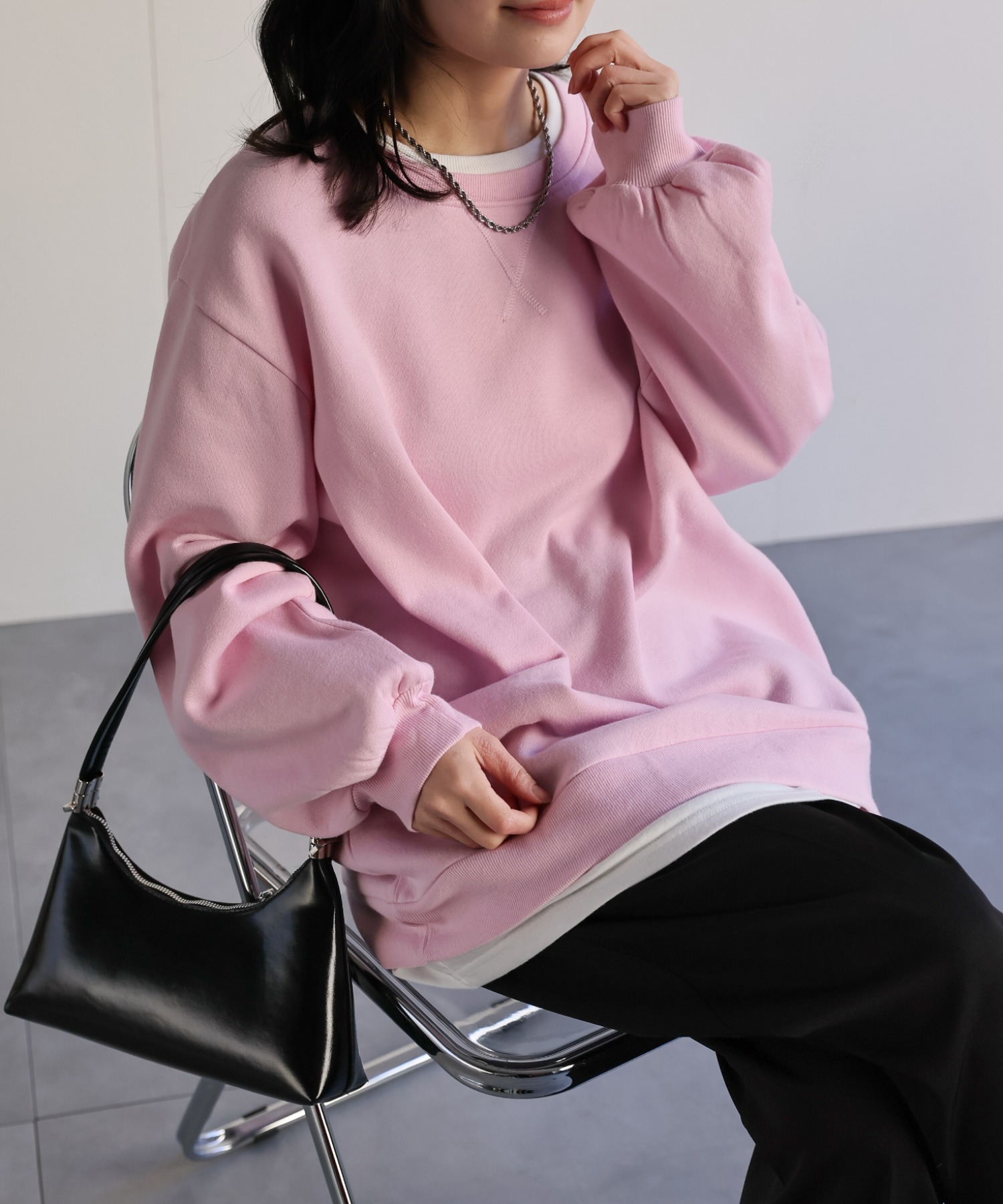 model：156cm 着用サイズ：FREE