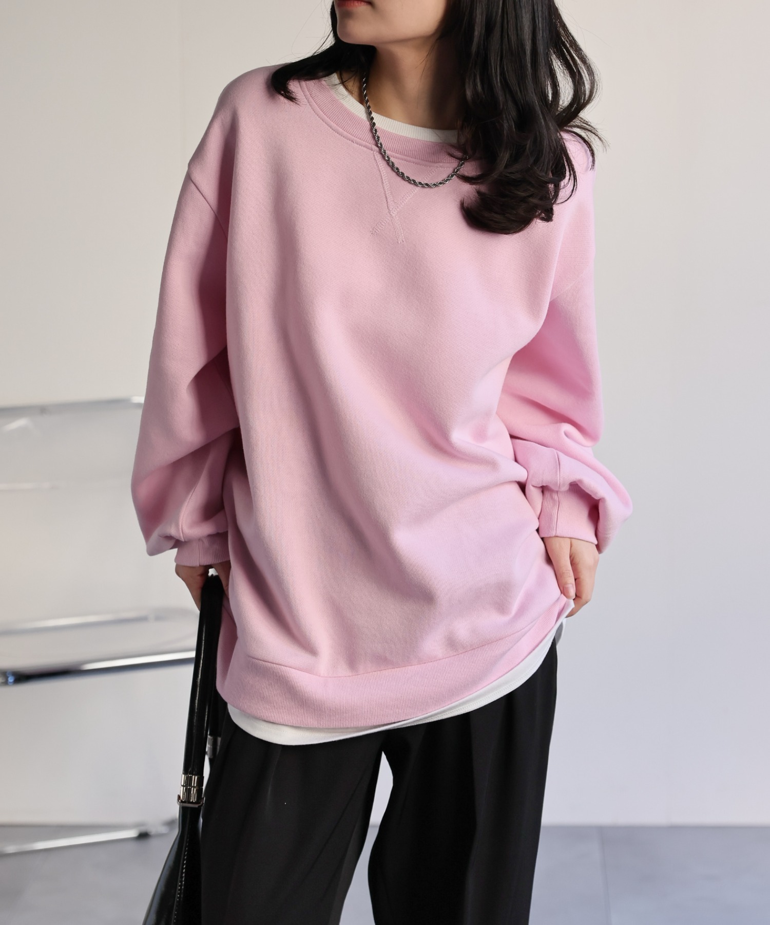 model：156cm 着用サイズ：FREE
