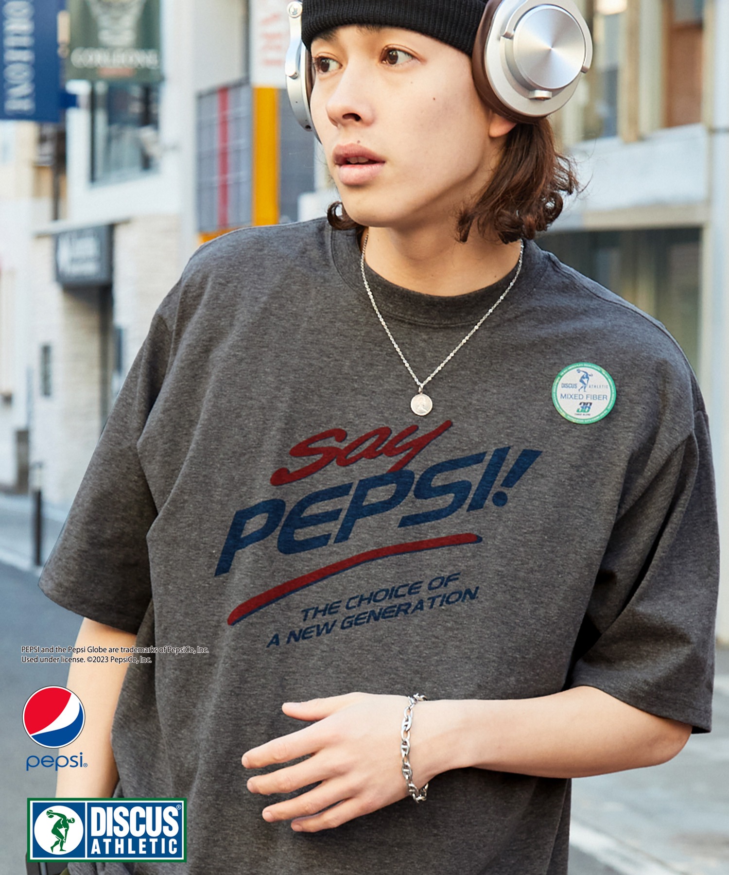 DISCUS ATHLETIC×PEPSI】コラボ ナンバリングロゴ/バックプリント