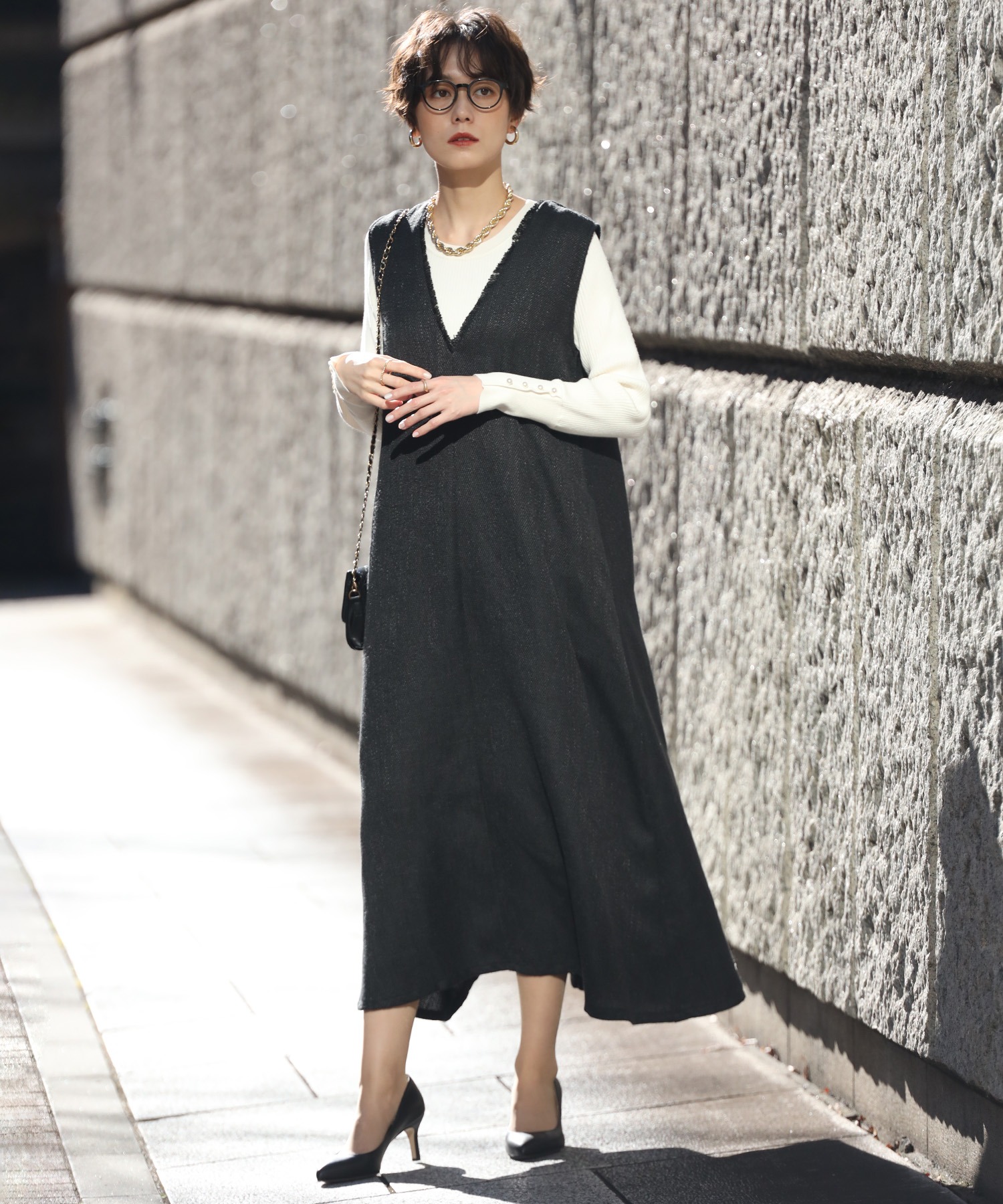 model：H168 着用サイズ：FREE