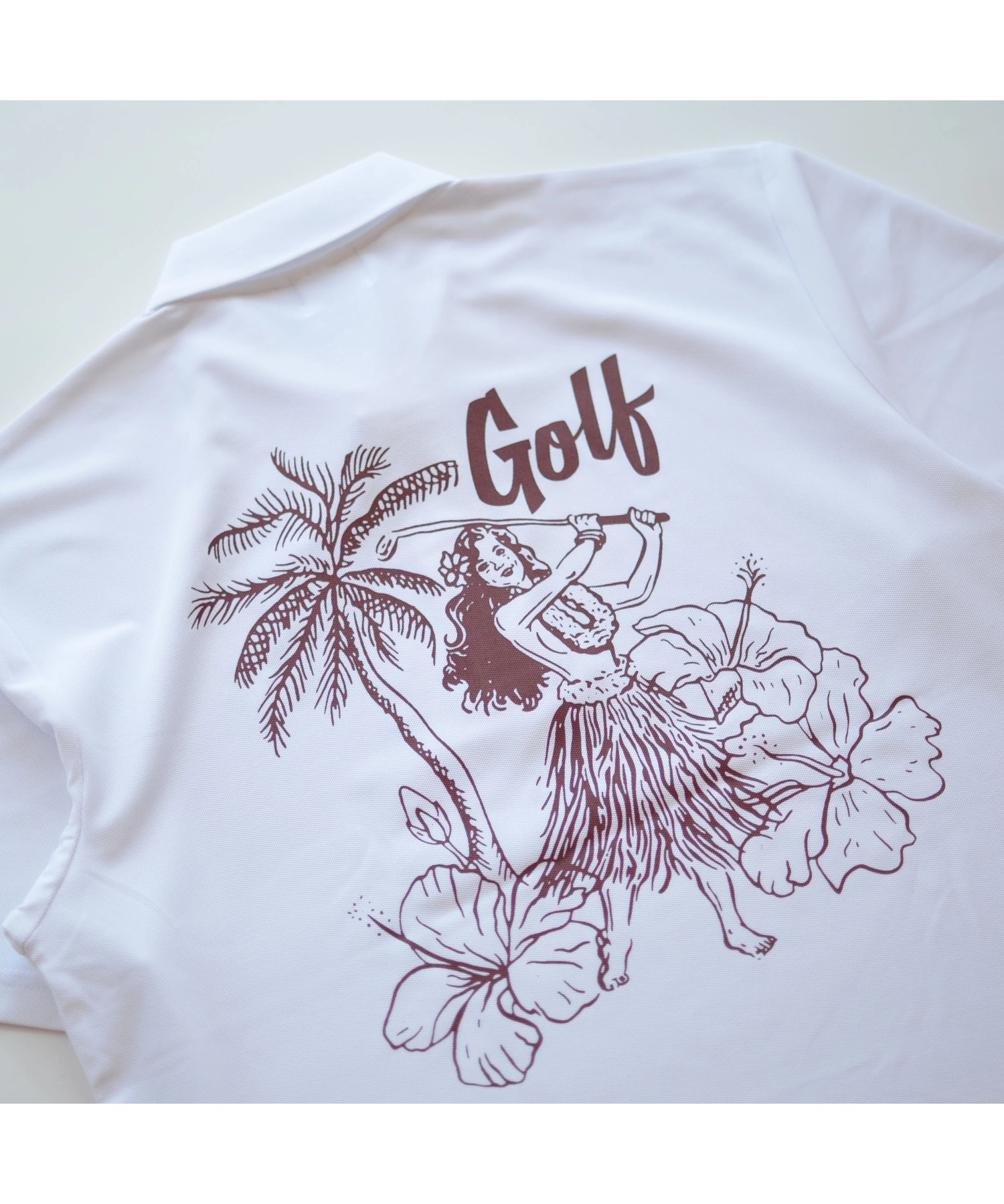 Fortune Island Golf — HURA IS PLAYING GOLF POLO S/S, гольф‑поло, бежево‑коричневый
