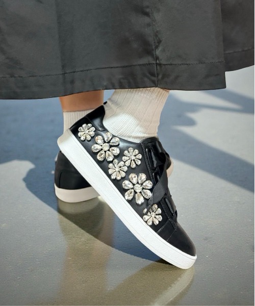 フラワービジュー リボンスニーカー Jeffrey Campbell│Jeffrey