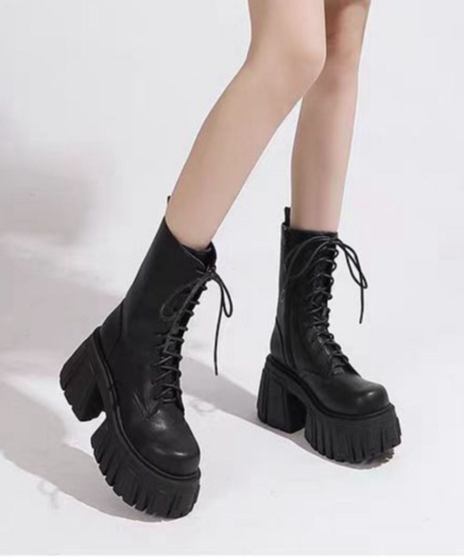 厚底 レースアップブーツ JUST ABOUT│Jeffrey Campbell