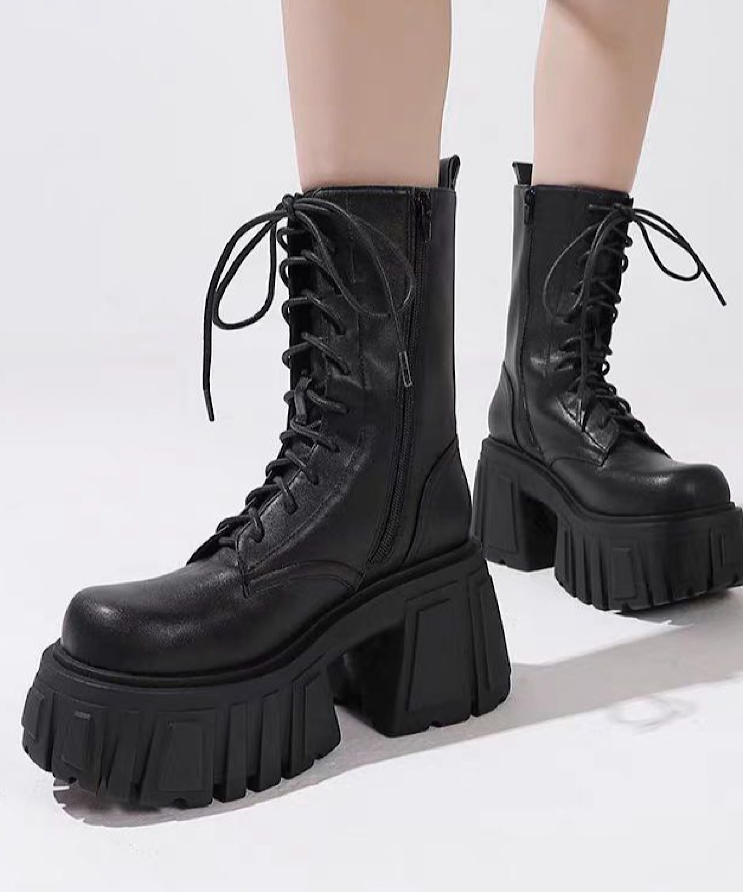 厚底 レースアップブーツ JUST ABOUT│Jeffrey Campbell