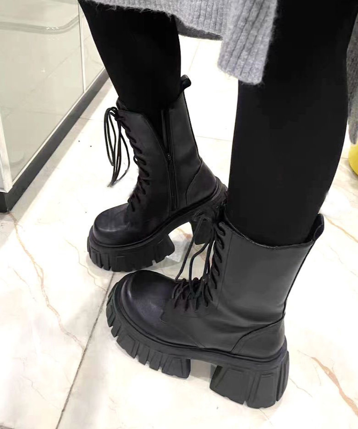 JUST ABOUT 厚底レースアップシューズ 厚底 レースアップシューズ JUST ABOUT│Jeffrey Campbell