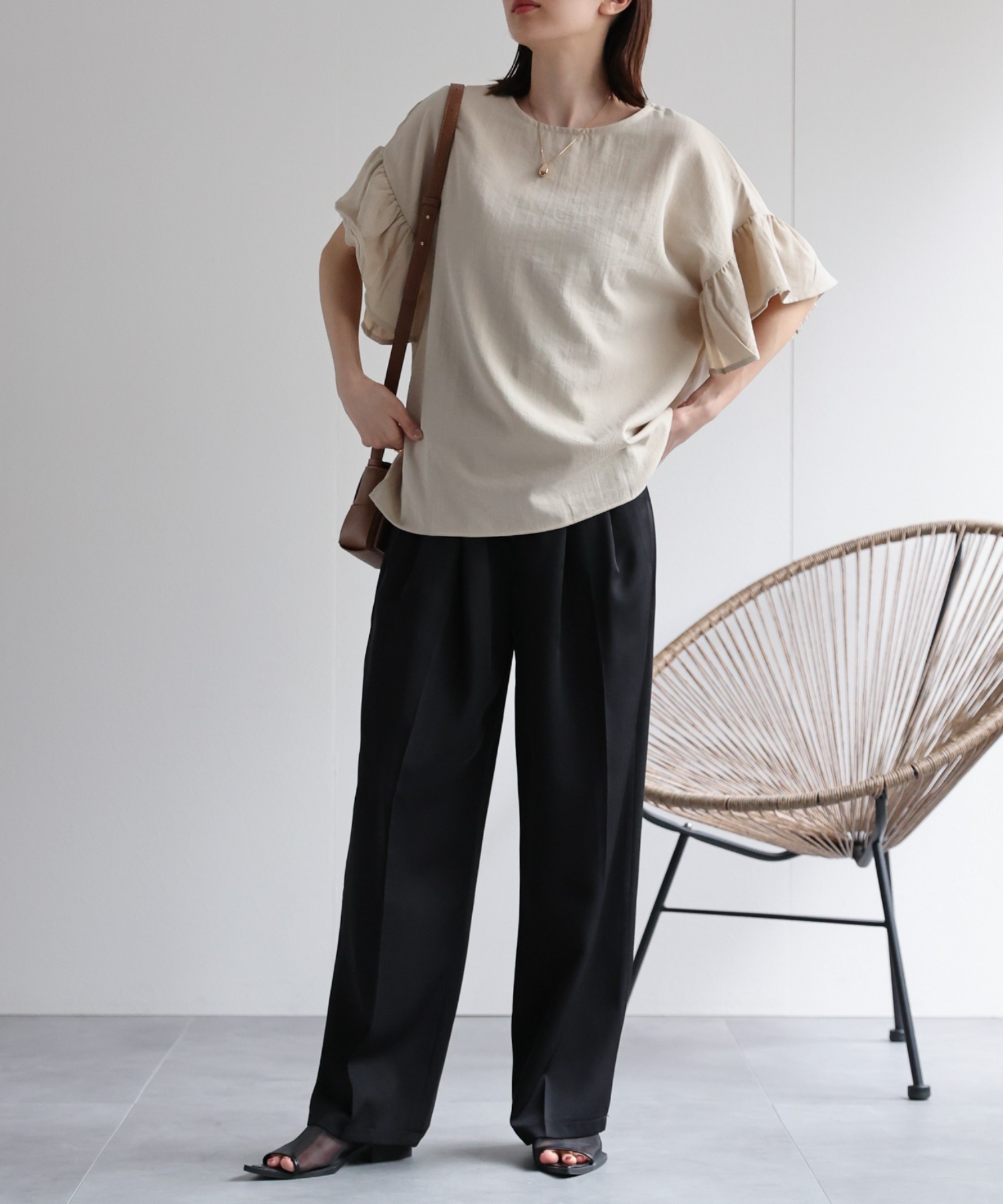 model：162cm 着用サイズ：F