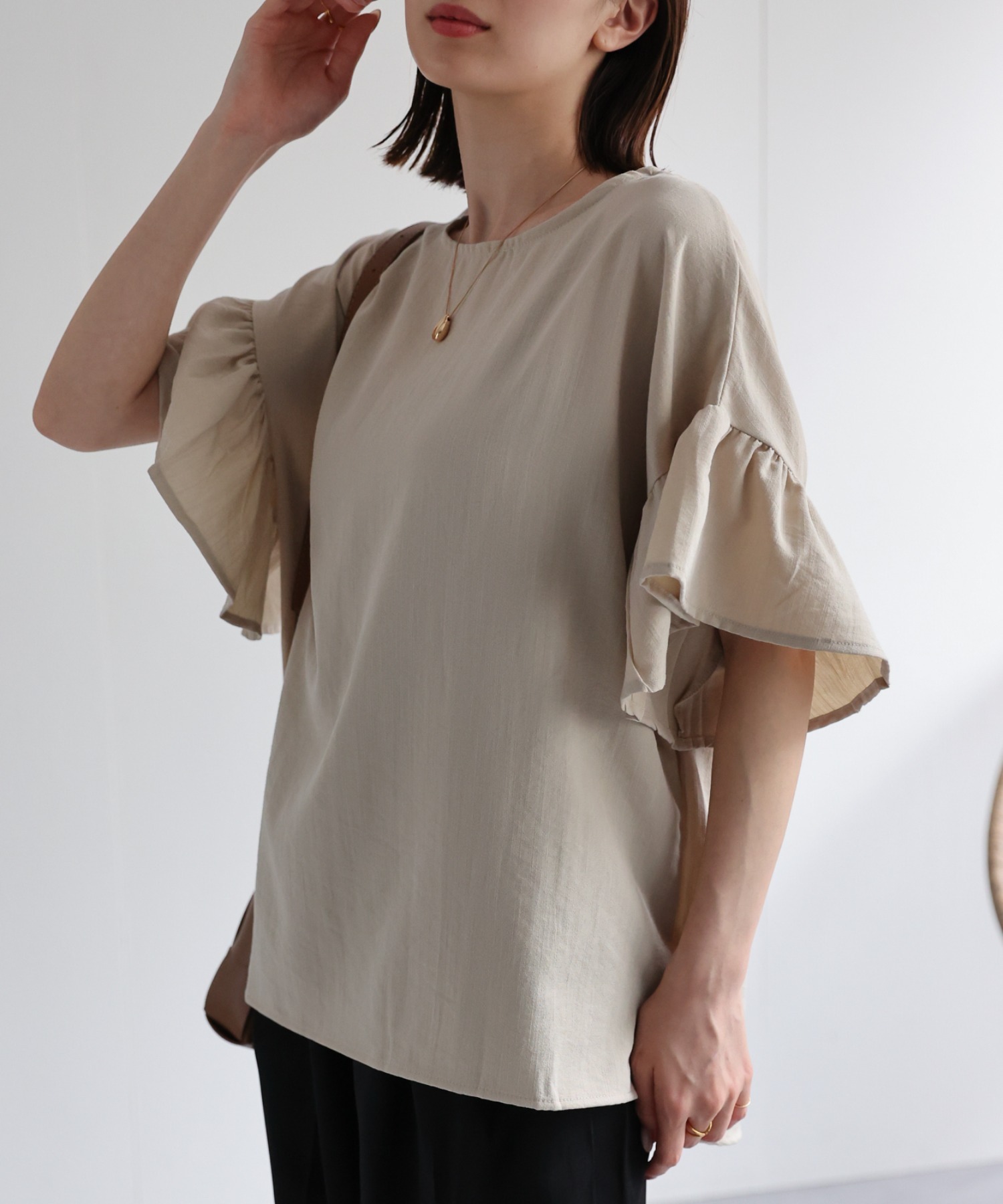 model：162cm 着用サイズ：F