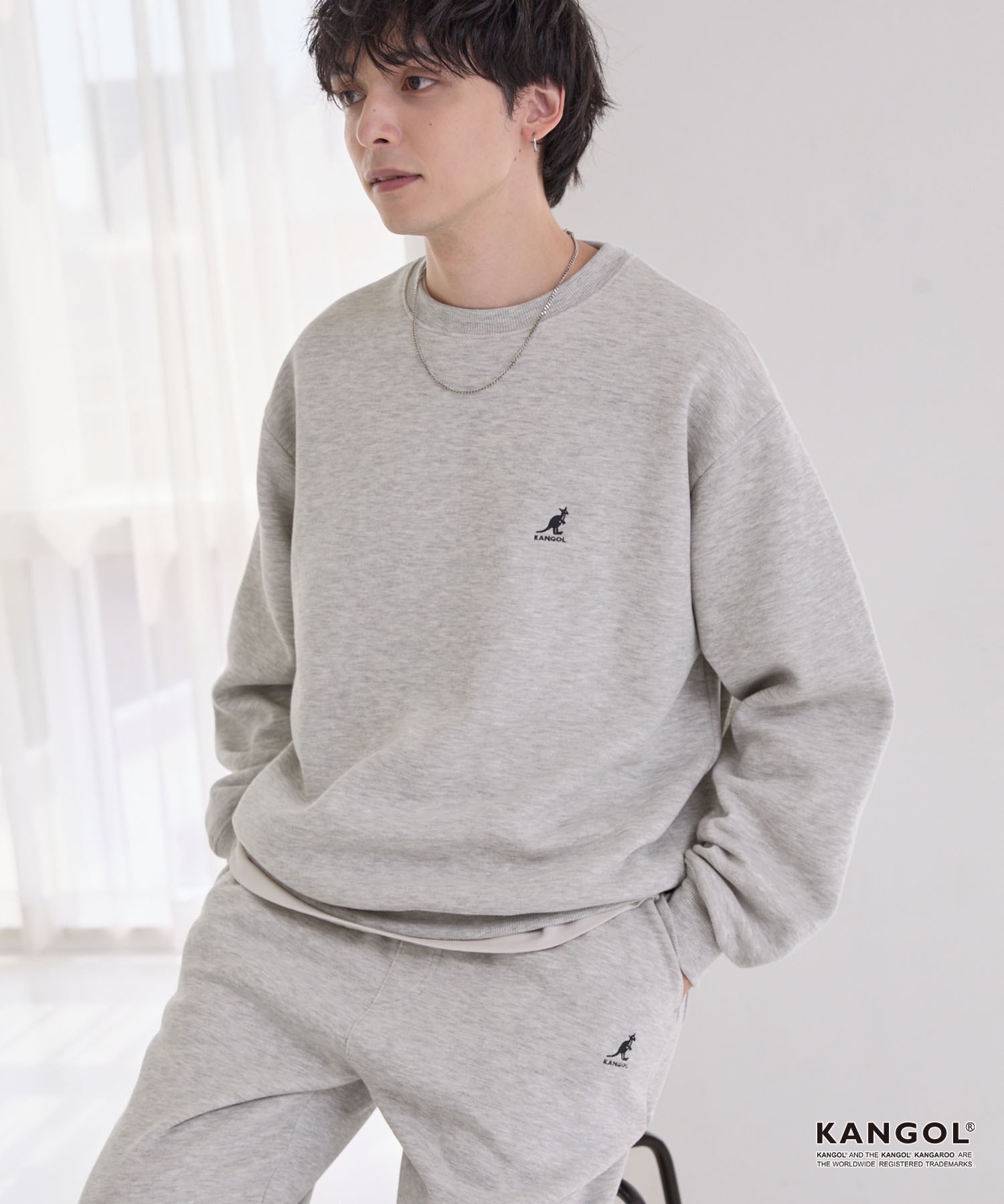 みたま ꕤ 即購入OK KANGOL/カンゴール 別注 ロゴ ワンポイント刺繍 オーバーサイズ