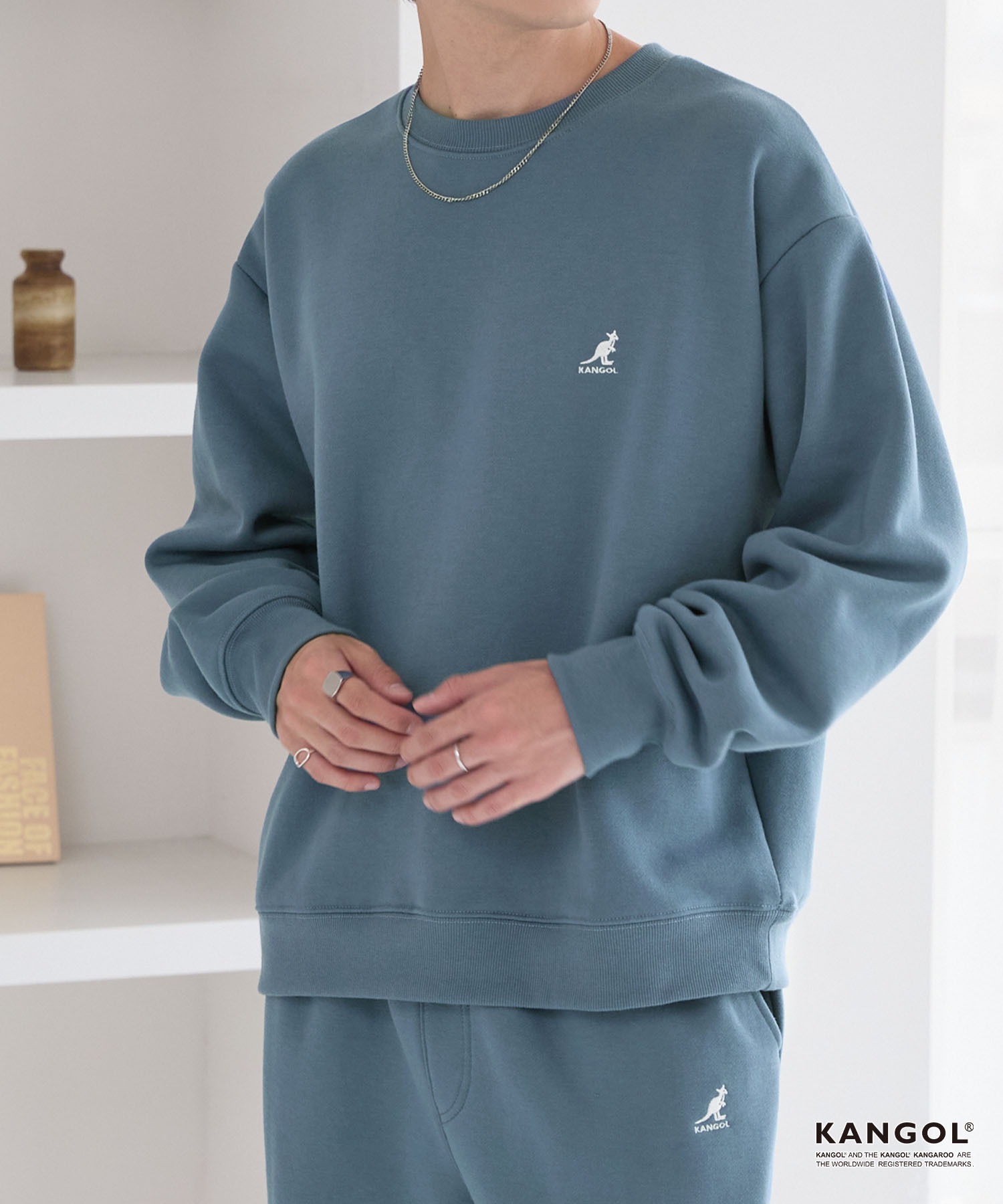 みたま　ꕤ 即購入OK KANGOL/カンゴール 別注 ロゴ ワンポイント刺繍 オーバーサイズ