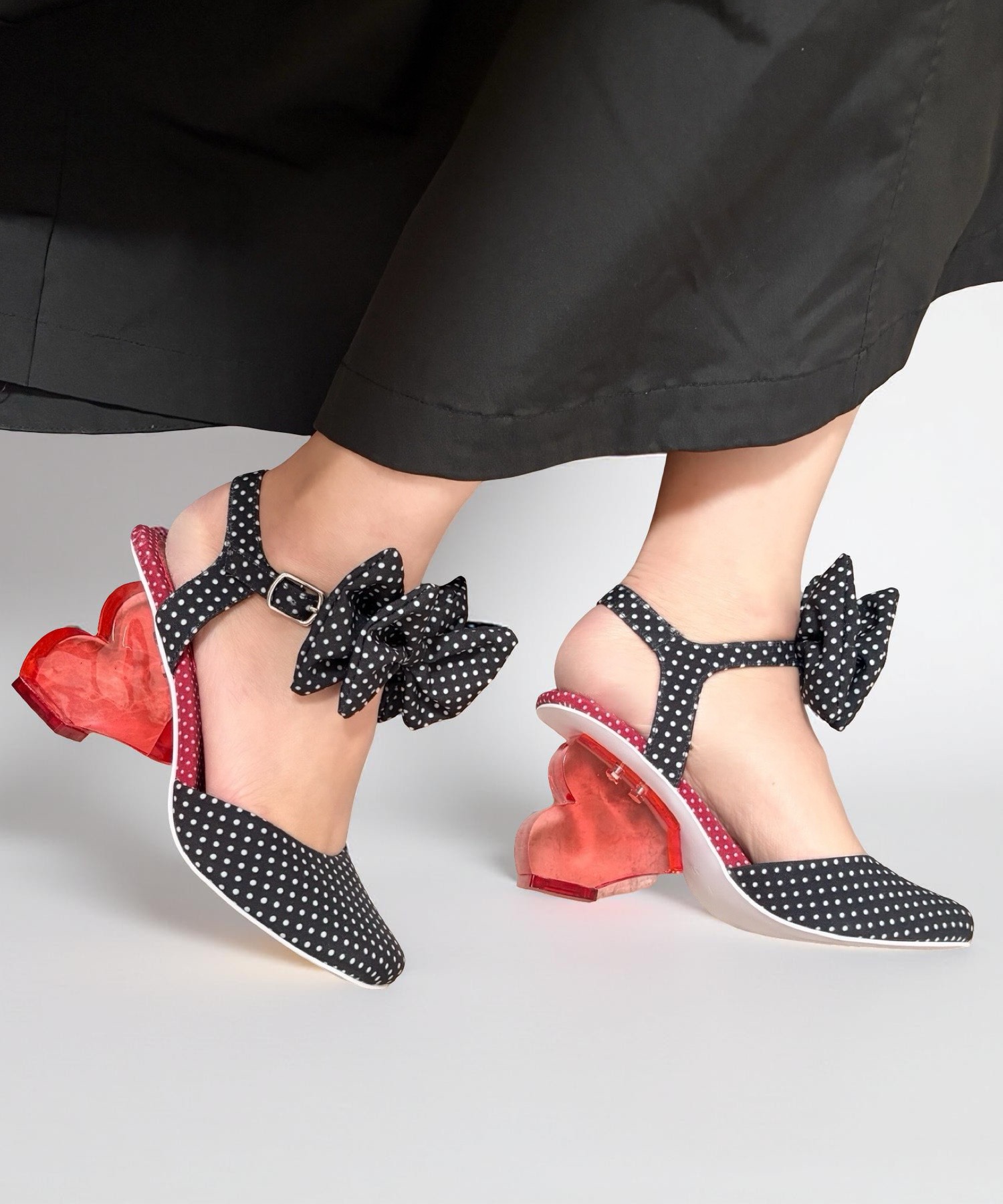 ハートヒール ドットリボンパンプス Jeffrey Campbell│Jeffrey