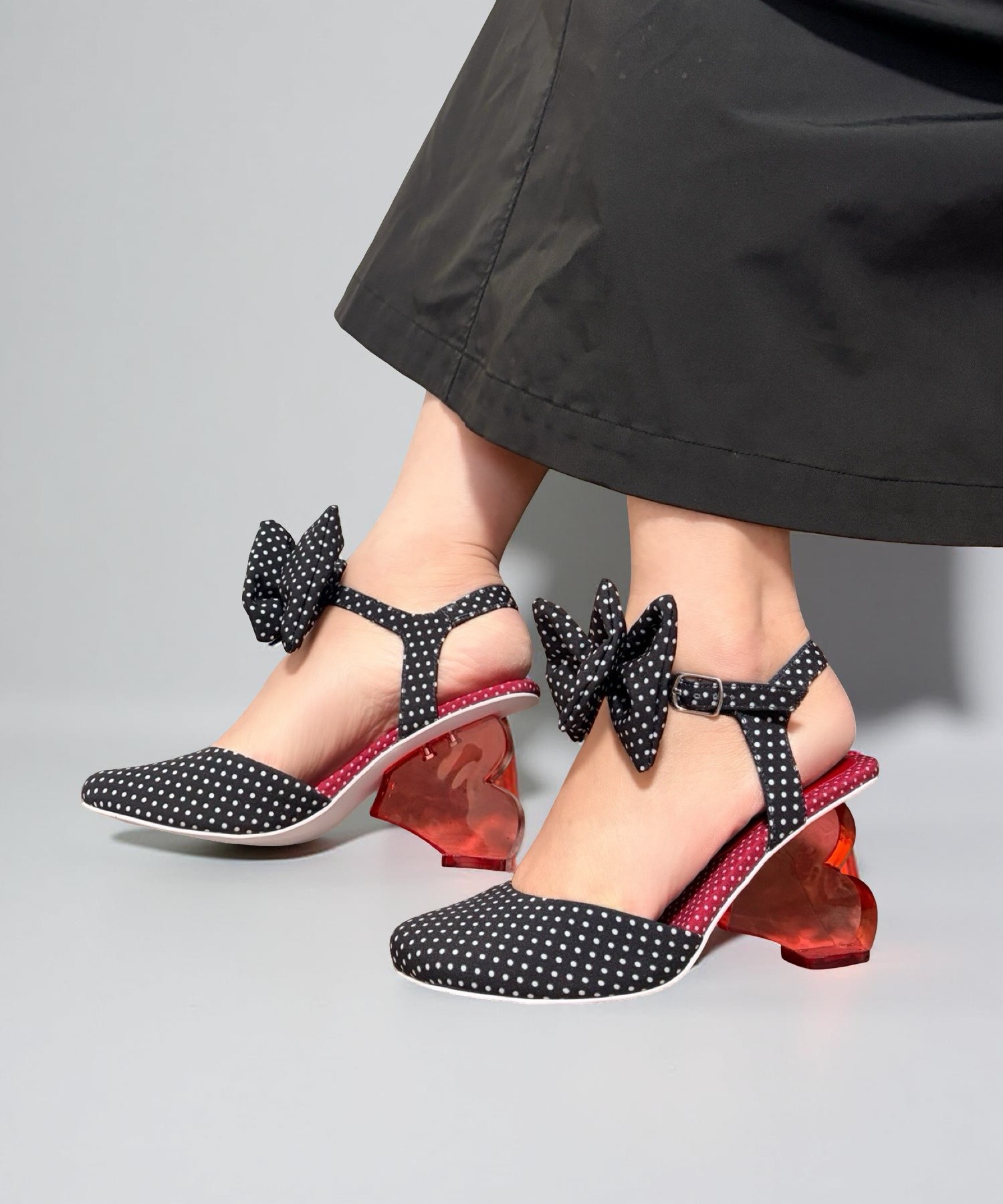 ハートヒール ドットリボンパンプス Jeffrey Campbell│Jeffrey