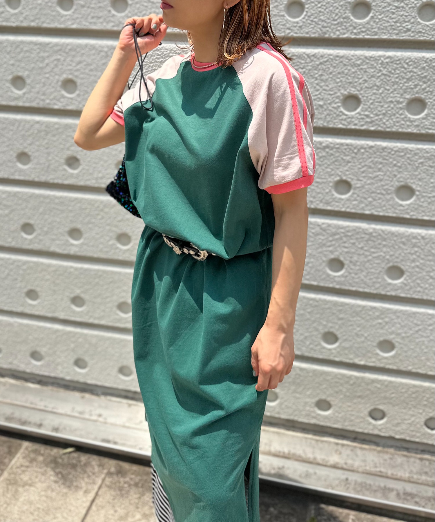 グリーン
model:154cm 着用サイズ:FREE