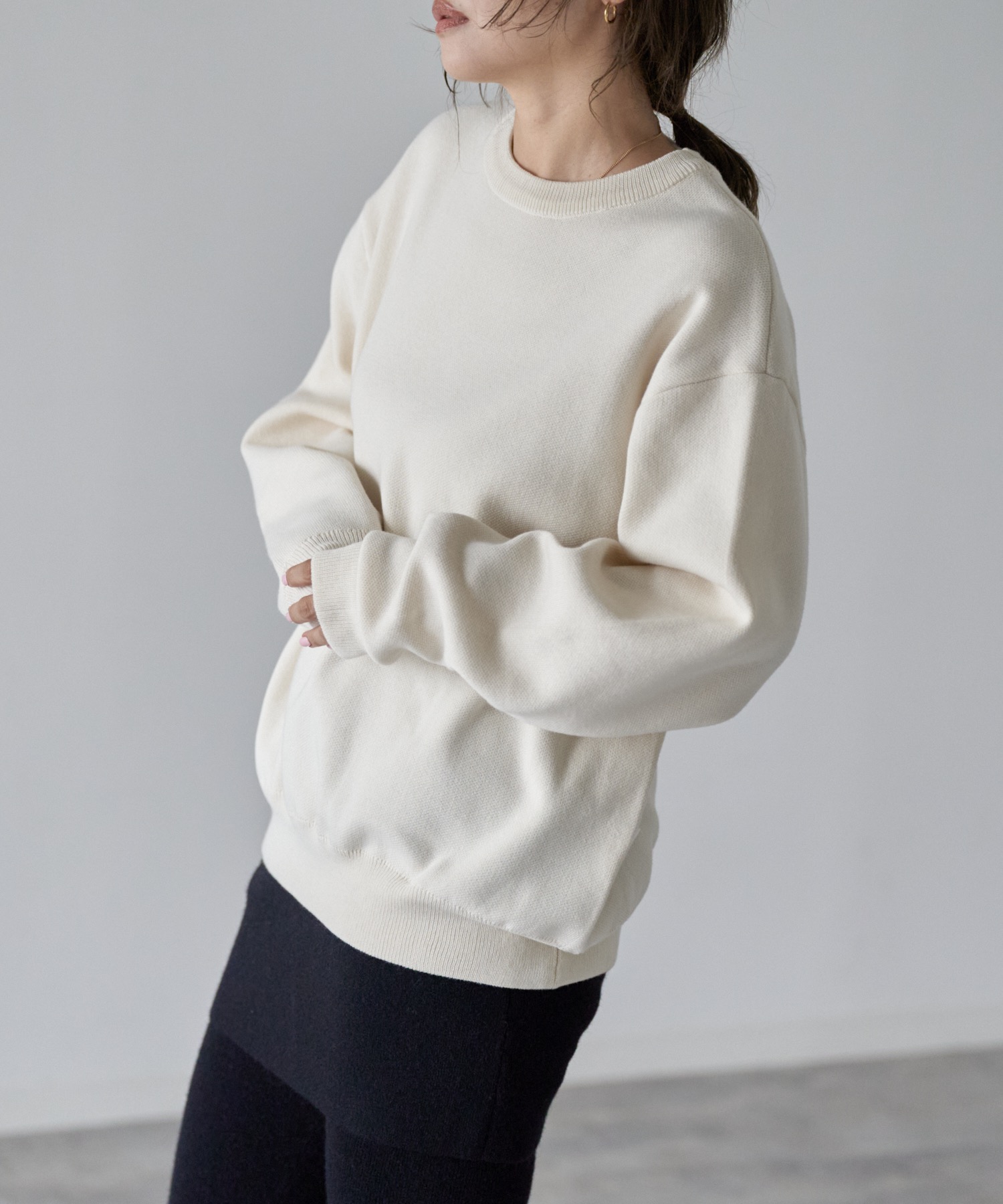 model: 162cm. 着用サイズ：FREE