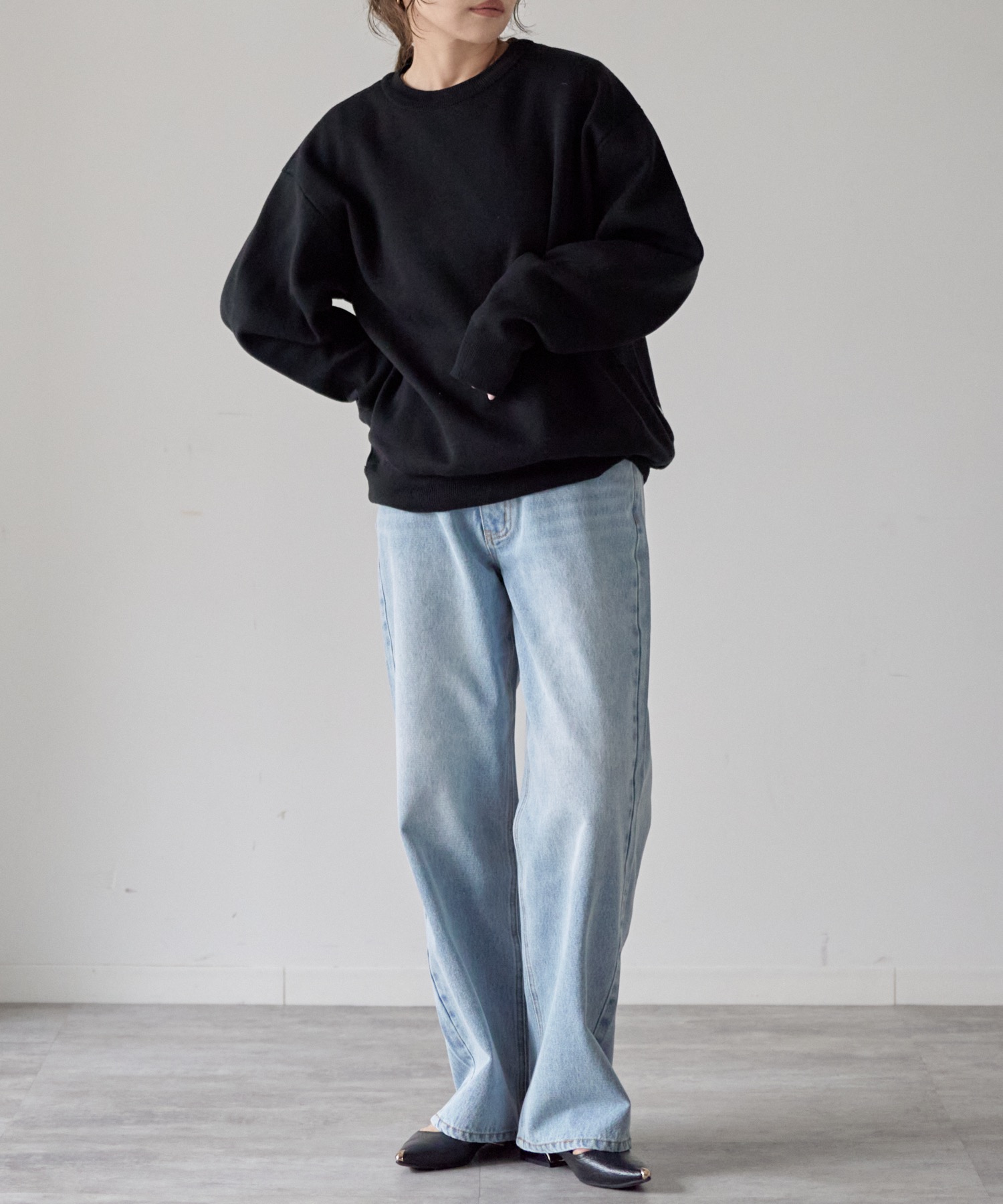 model: 162cm. 着用サイズ：FREE