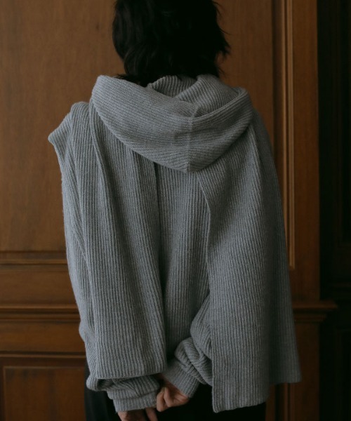 【ZOZO限定カラー】フーディーニットストール