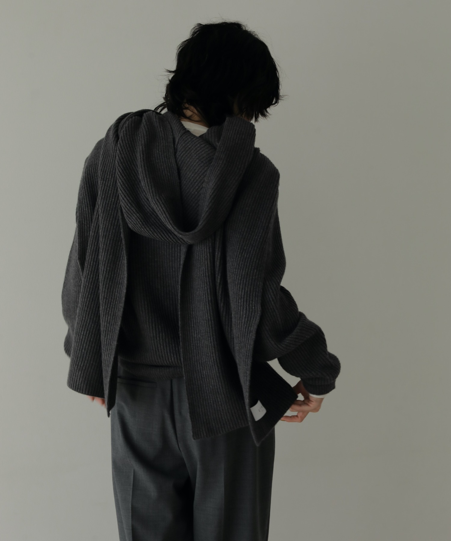 【ZOZO限定カラー】フーディーニットストール