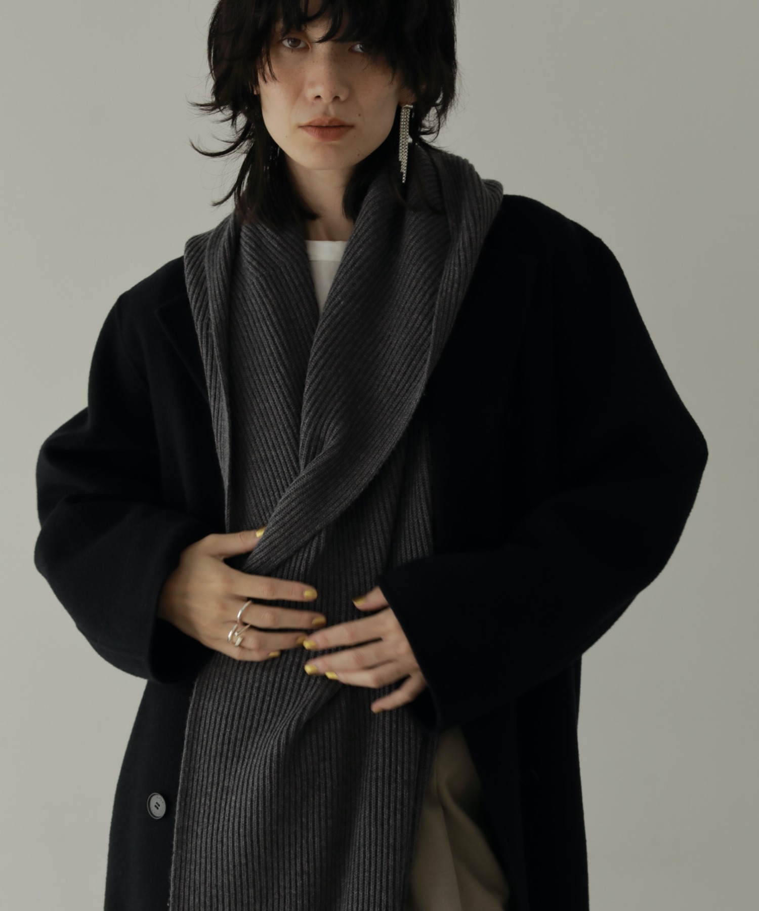 【ZOZO限定カラー】フーディーニットストール