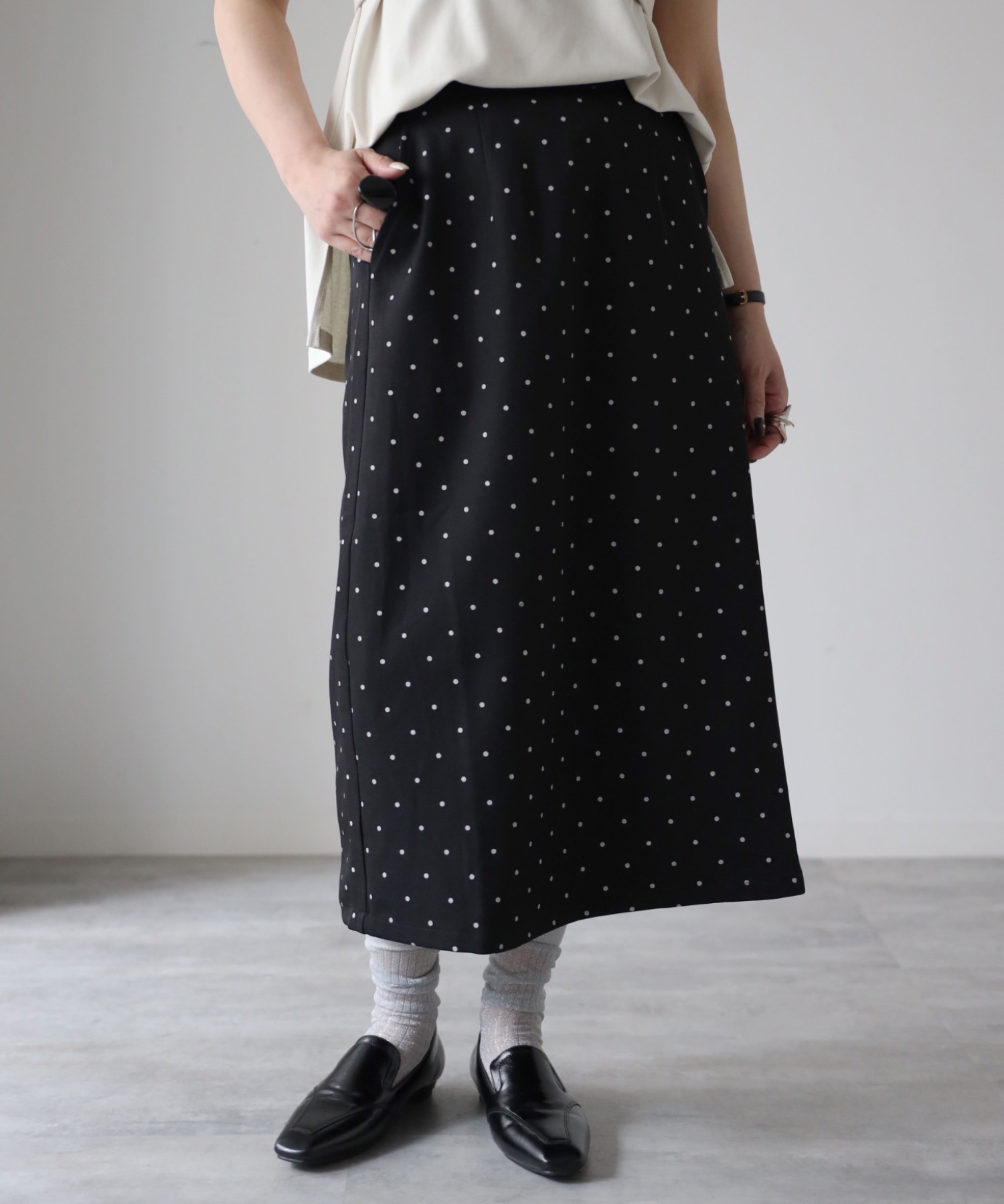 model：155cm. 着用サイズ：FREE