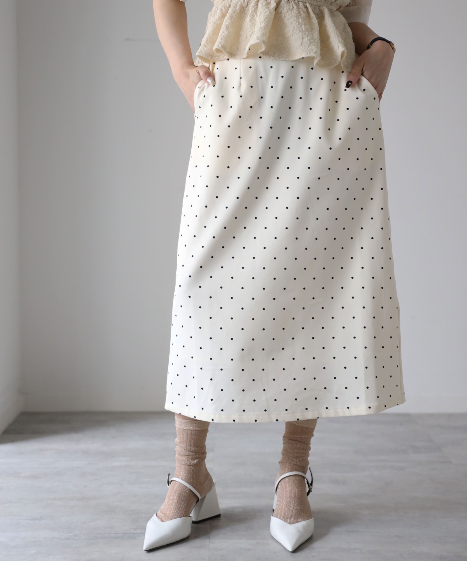 model：155cm. 着用サイズ：FREE