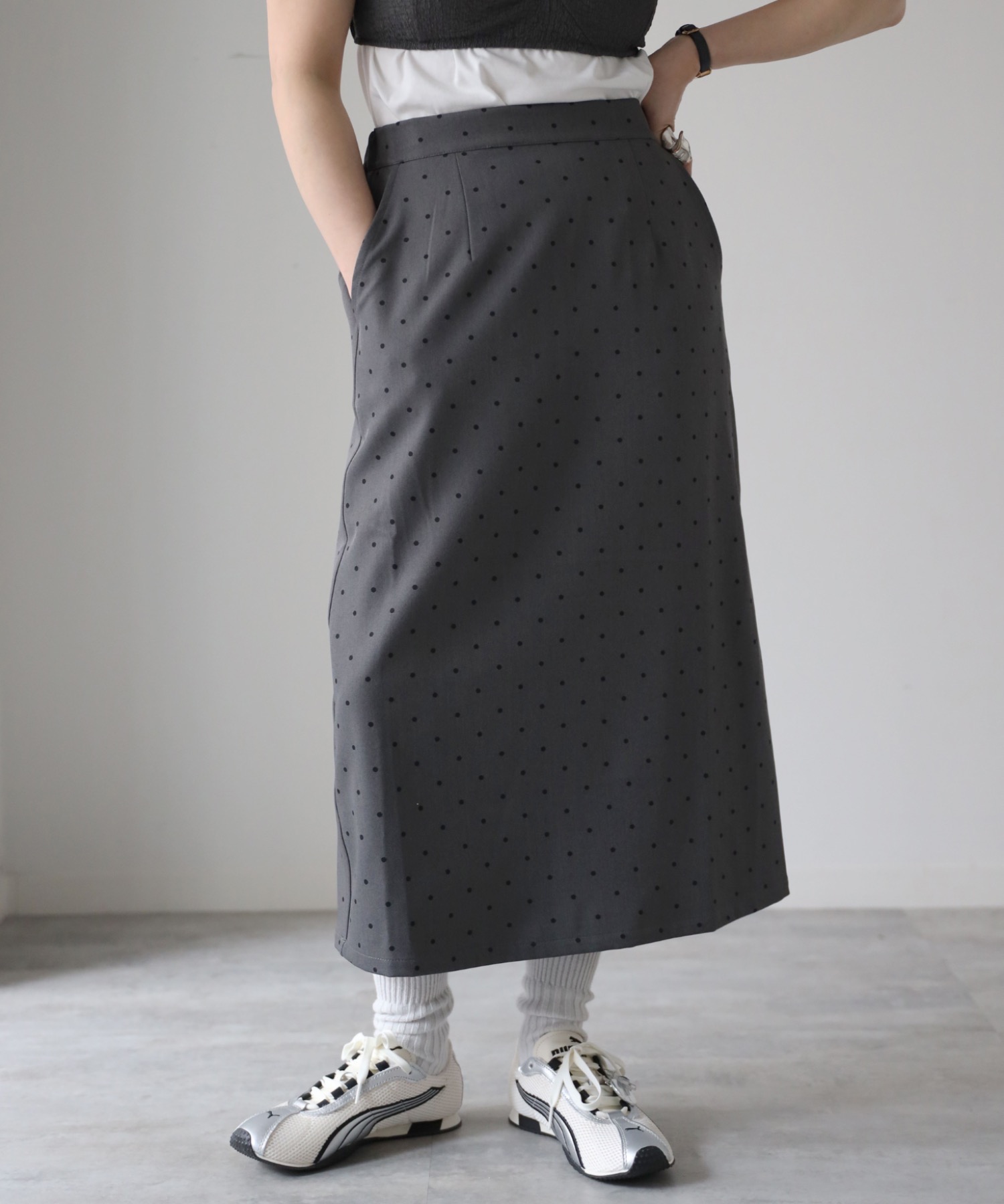 model：155cm. 着用サイズ：FREE