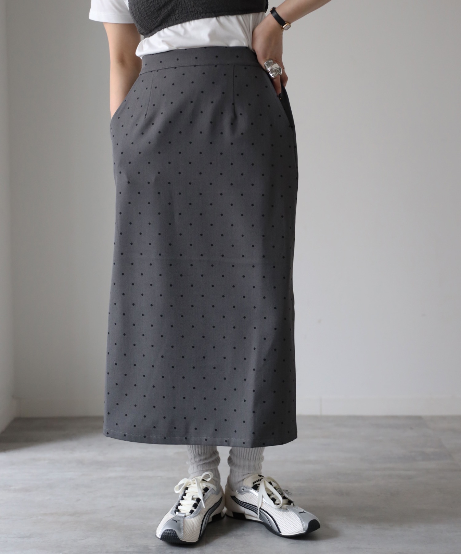 model：155cm. 着用サイズ：FREE