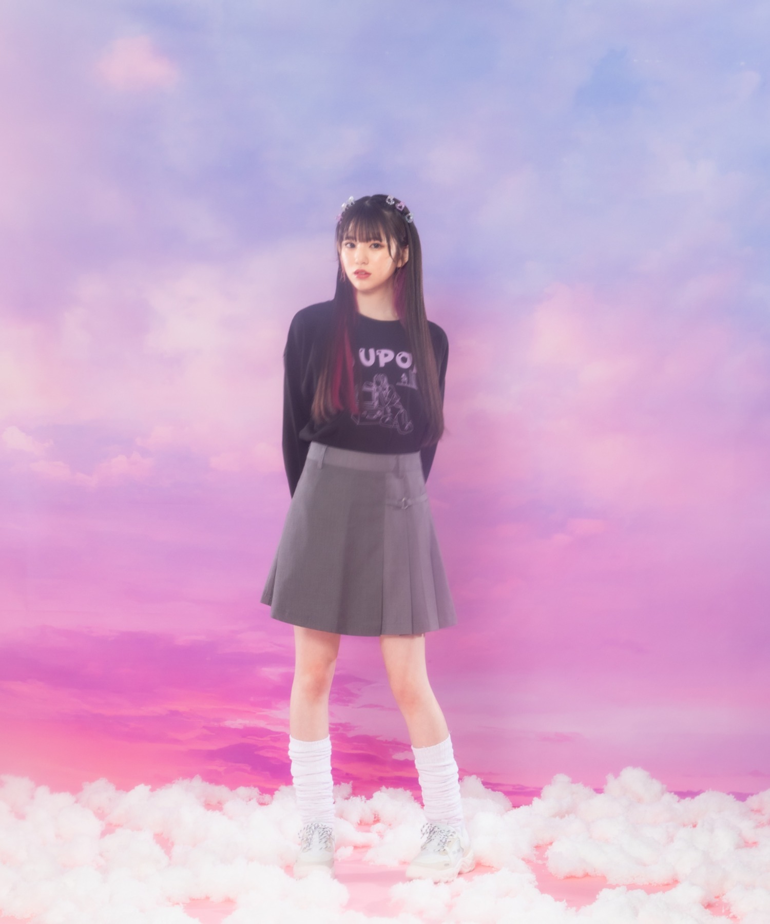 【ゆゆゆんあゆゆ】バーバリーブルーレーベル　プリーツ ラップミニスカート 1240001138185_1.jpg