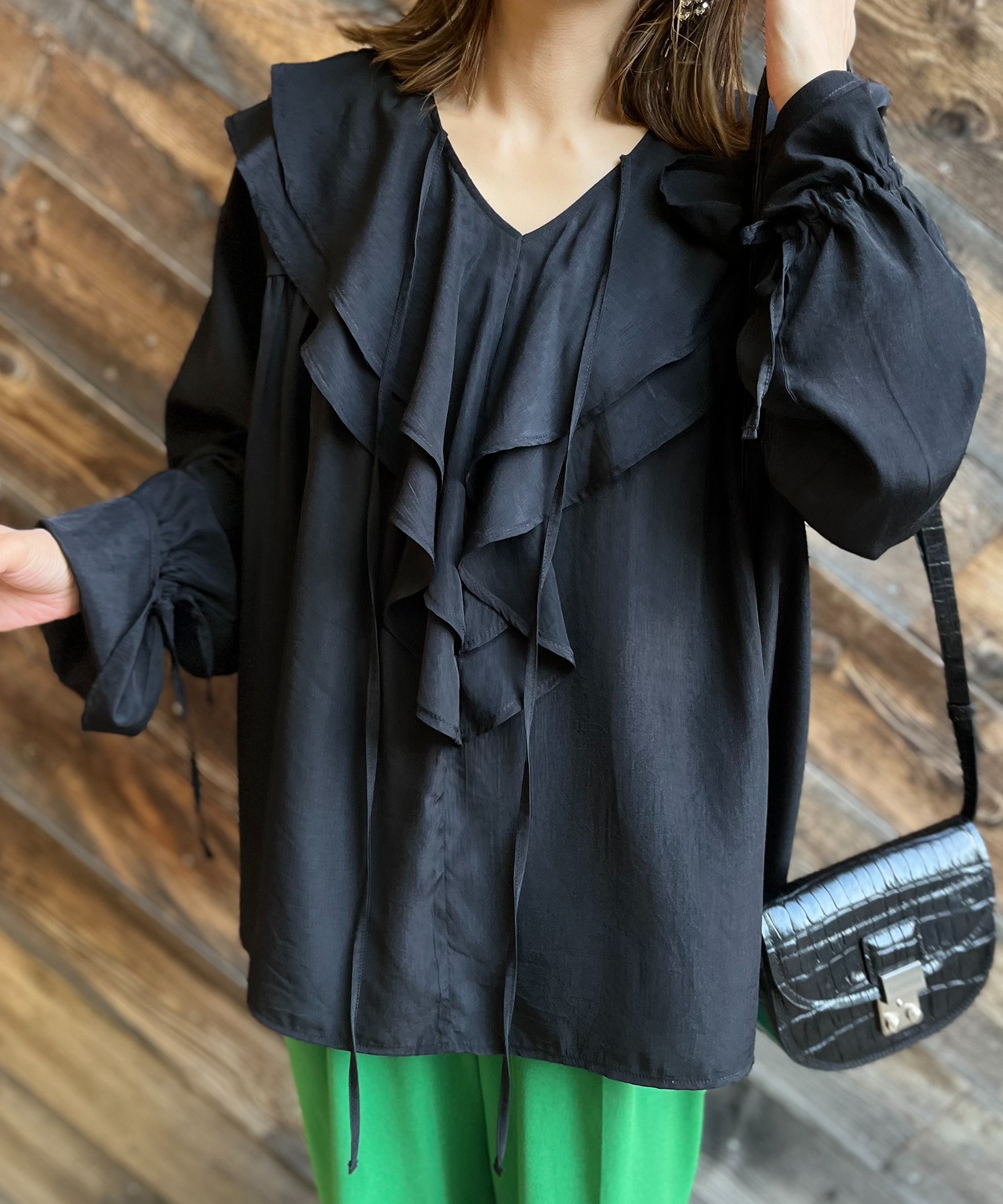 ブラック
model:154cm 着用サイズ:FREE