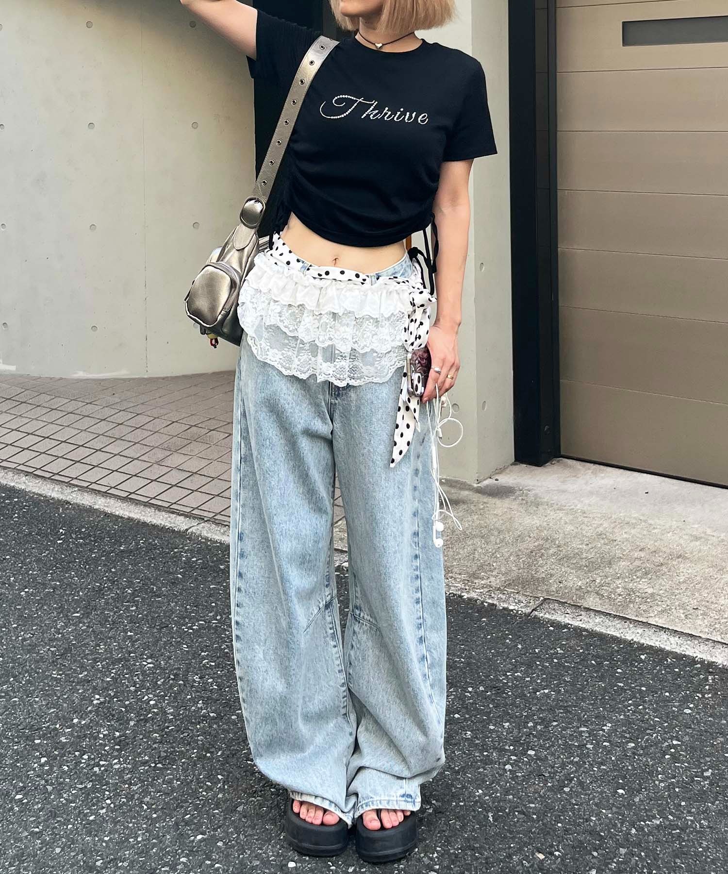 ラインストーンちびTシャツ SPIRALGIRL│SPIRALGIRL