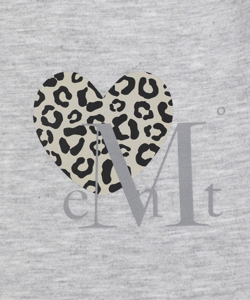 A'GEM/9 × .kom 『MUCENT/ムセント』 SIERRA LEOPARD HEART SWEAT