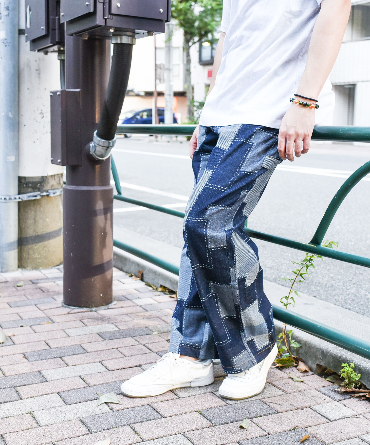 KOM SELECT/ドットケーオーエム セレクト』Patchwork Design Denim