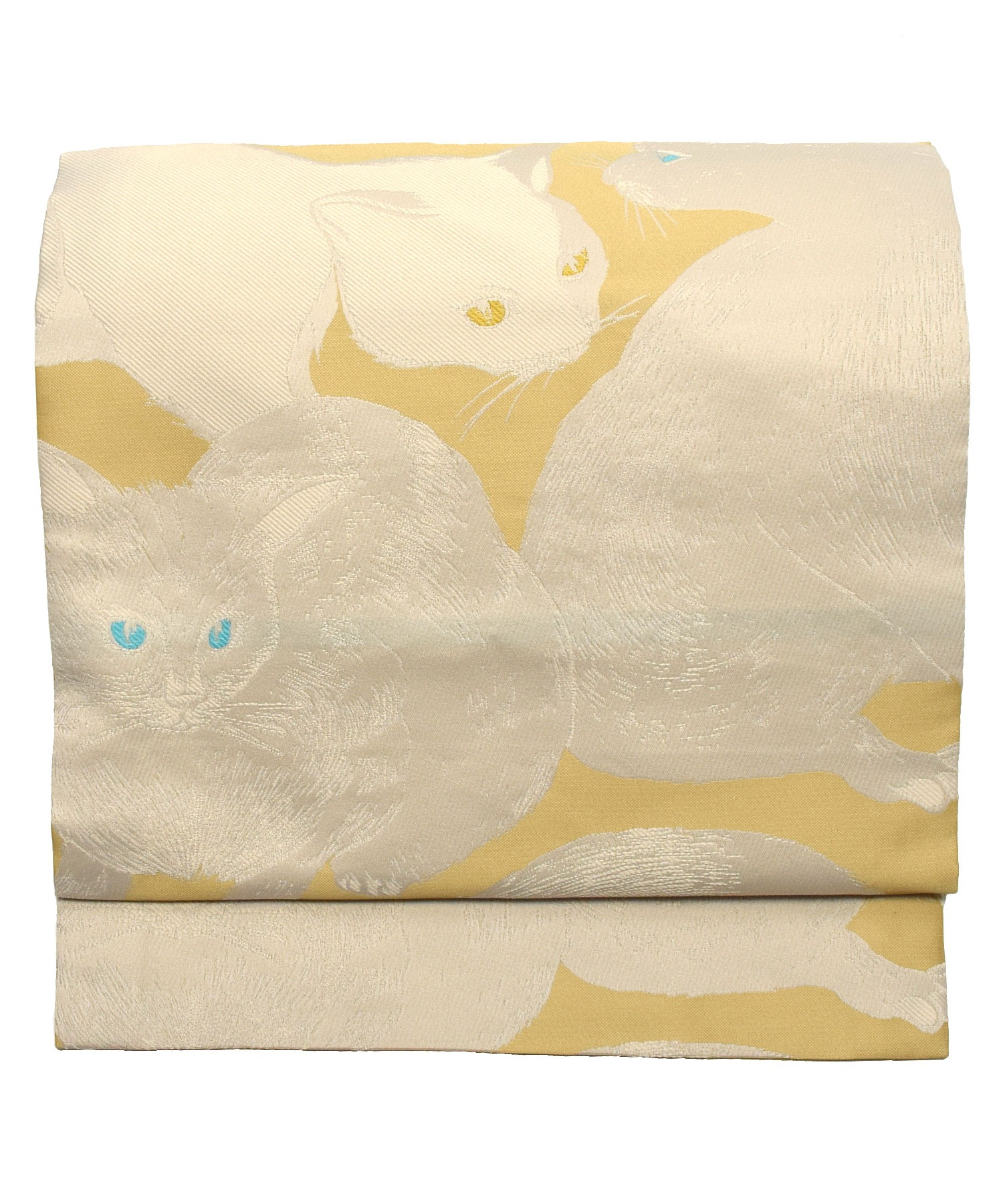 京袋帯 日向の白猫